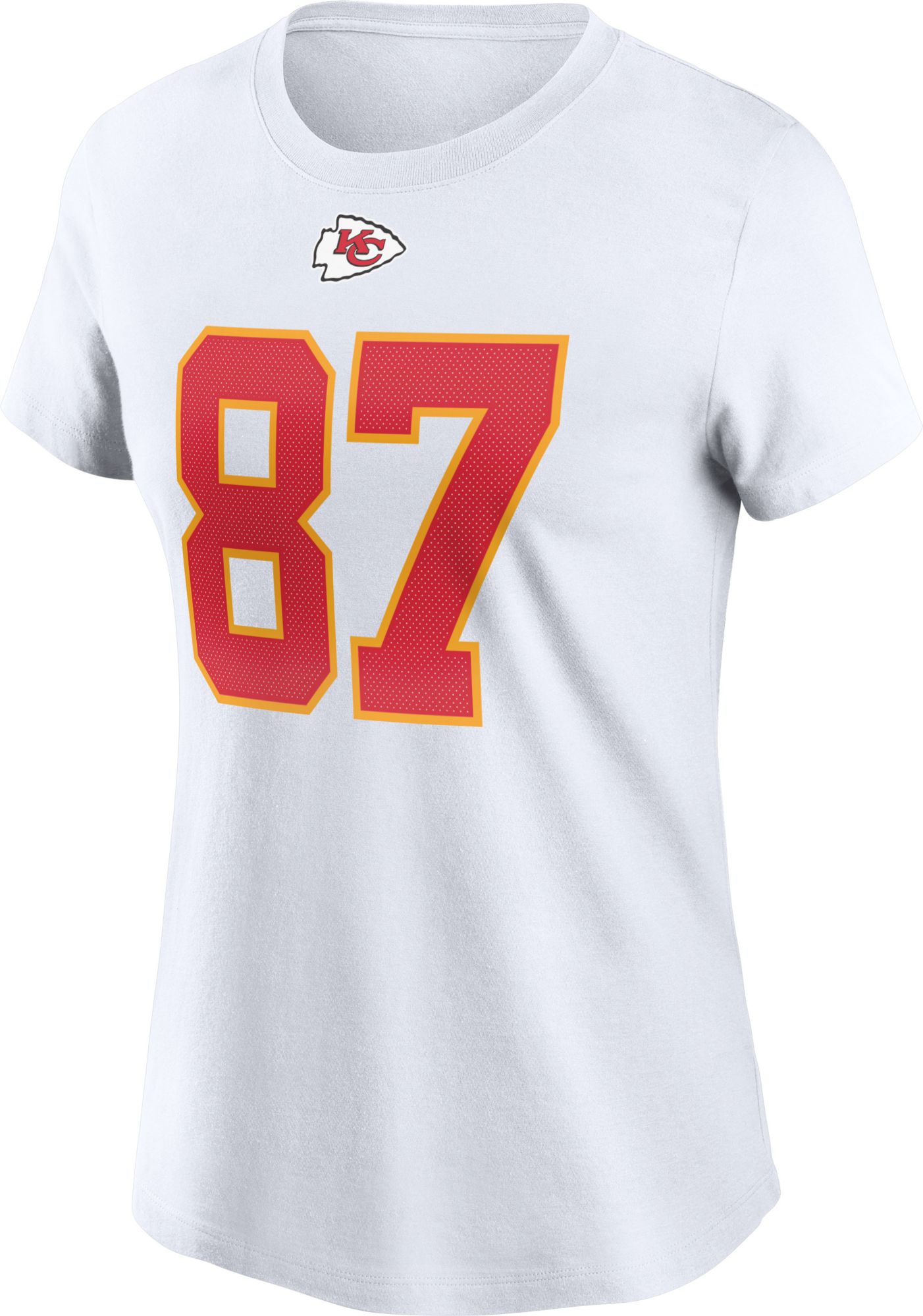 Nike Women's Kansas City Chiefs Travis Kelce #87 White T-Shirt product image