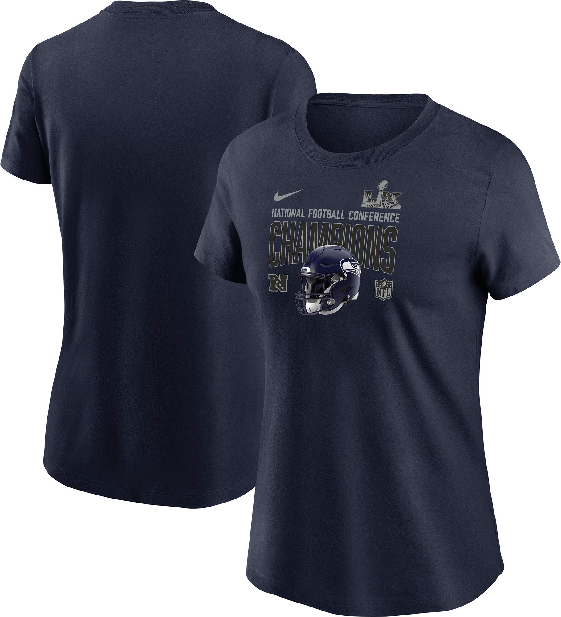 Nike Women's 2025-26 NFC Champions Seattle Seahawks Helmet T-Shirt product image