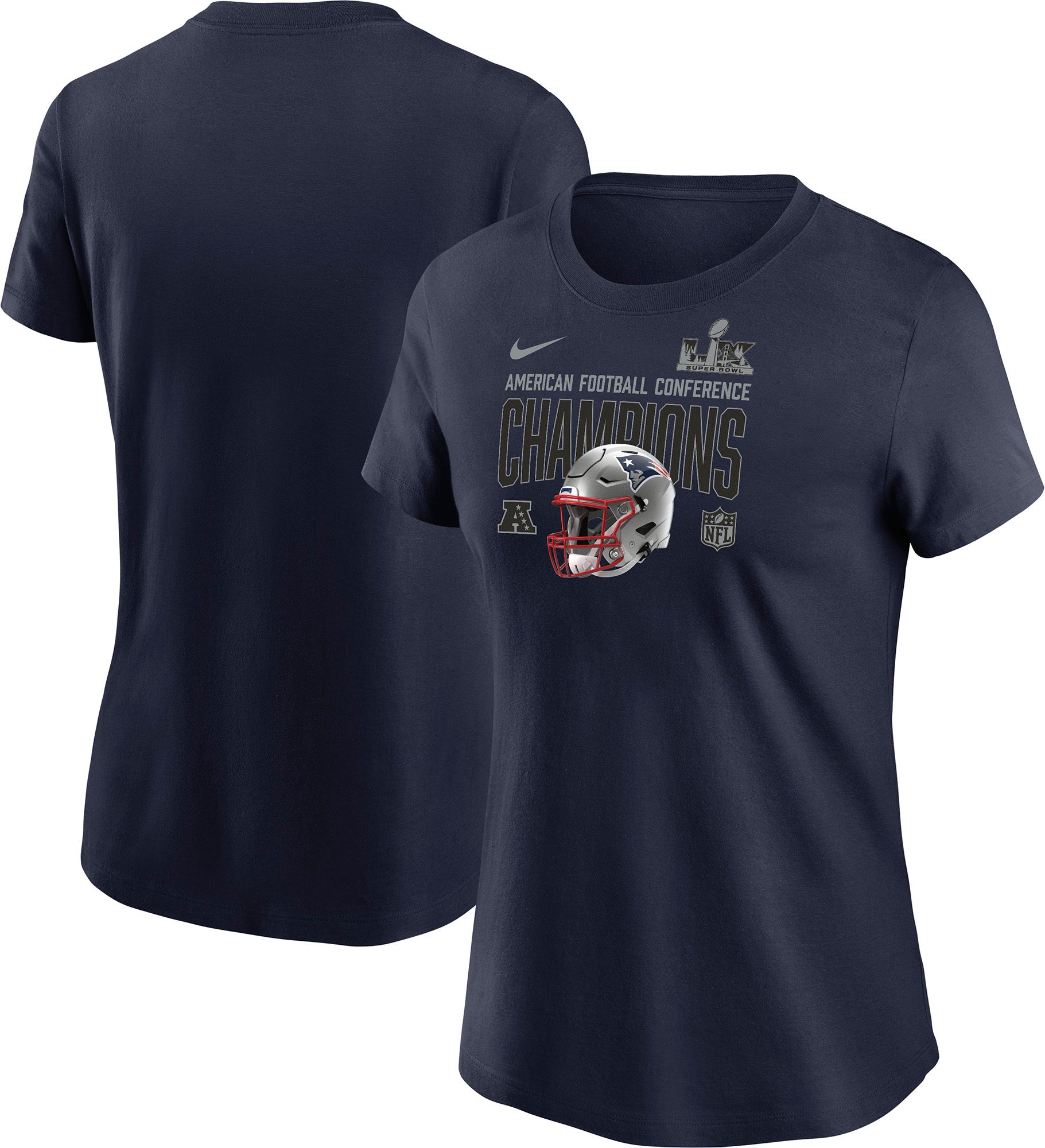 Nike Women's 2025-26 AFC Champions New England Patriots Helmet T-Shirt product image