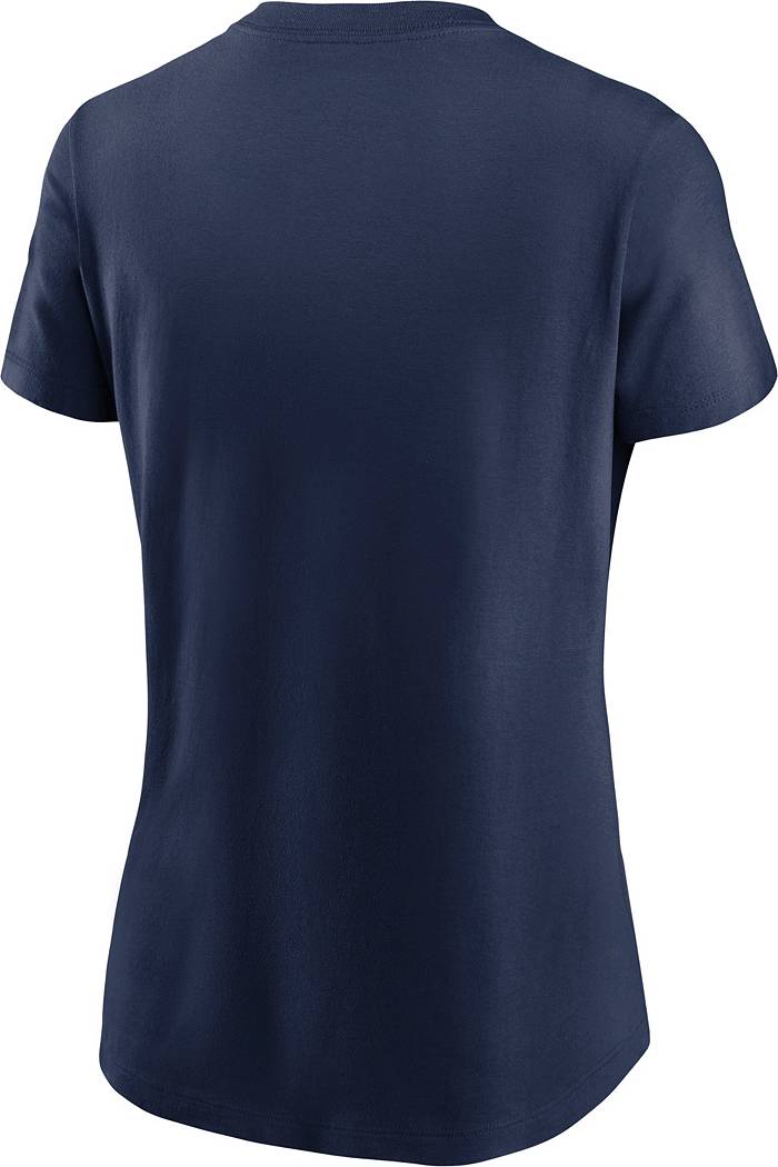 Nike Women's Chicago Cubs Navy Lockup T-Shirt