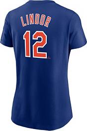 Nike Women's New York Mets Francisco Lindor #12 Blue T-Shirt product image