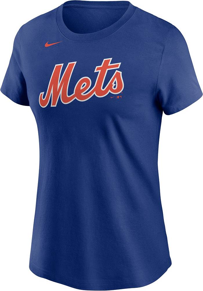 Nike Women's New York Mets Francisco Lindor #12 Blue T-Shirt