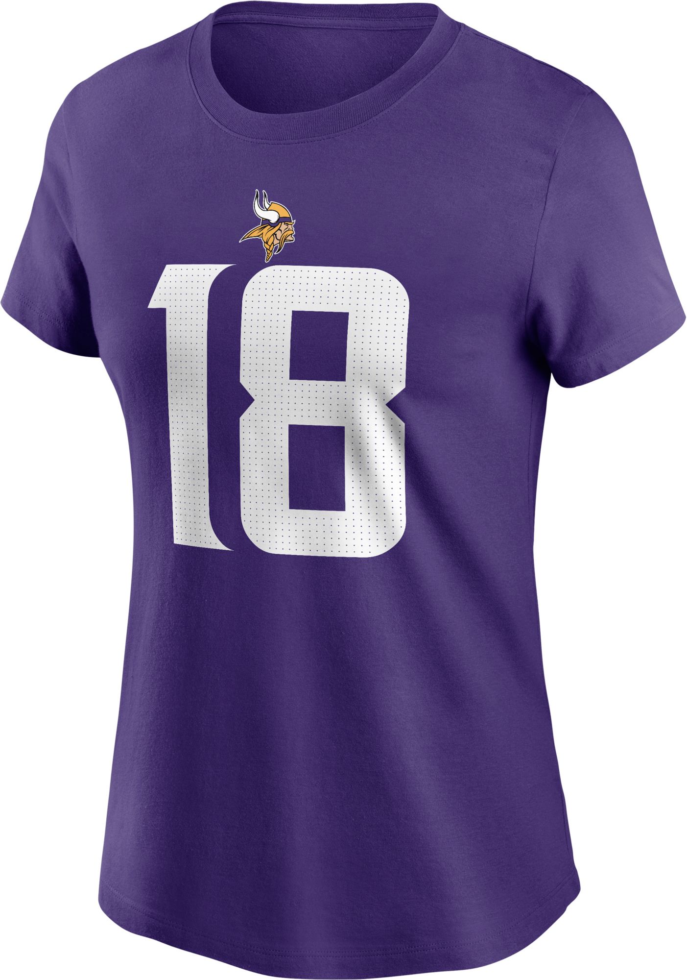 Nike Women's Minnesota Vikings Justin Jefferson #18 Purple T-Shirt product image