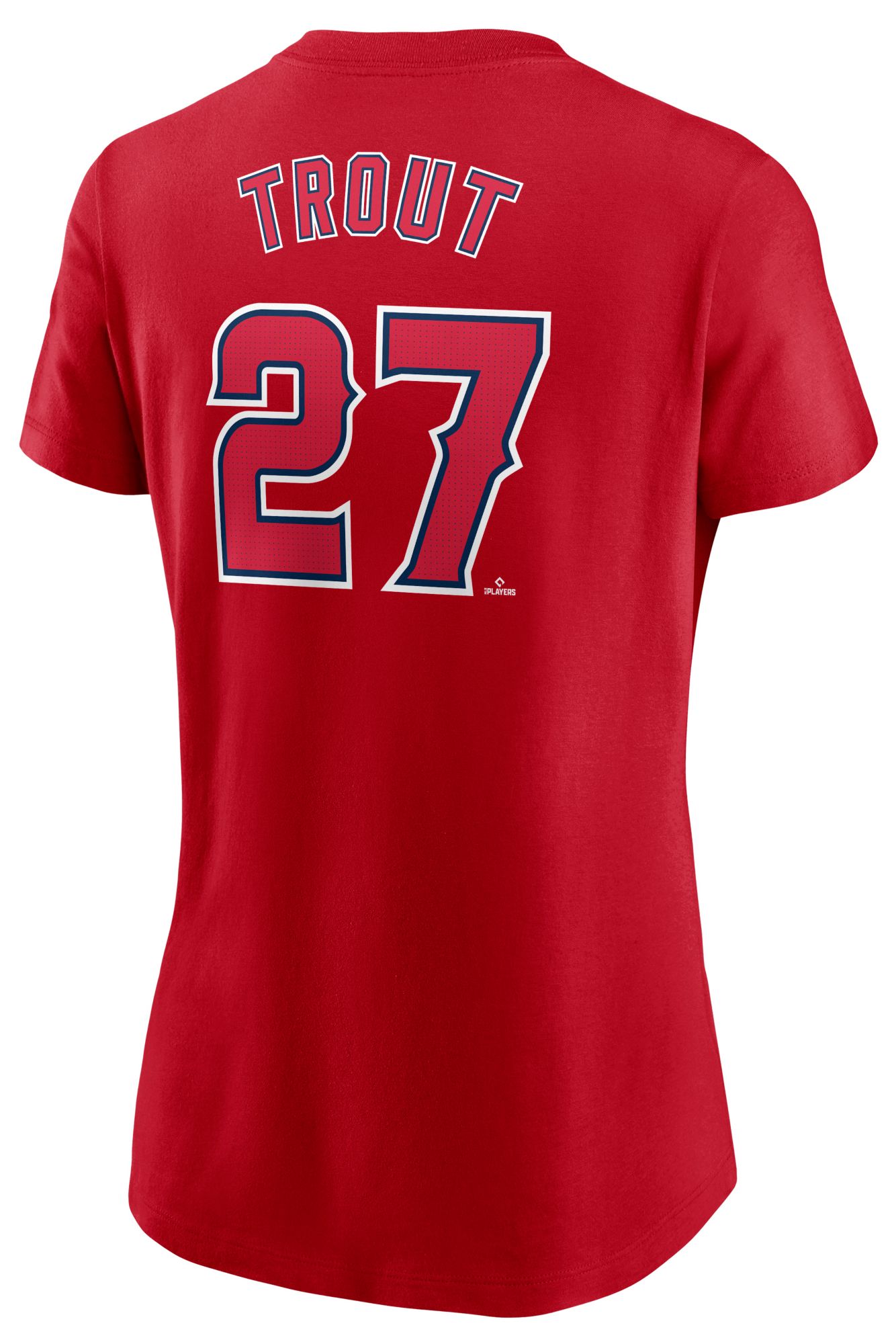 Nike Women's Los Angeles Angels Mike Trout #27 Red Home T-Shirt product image