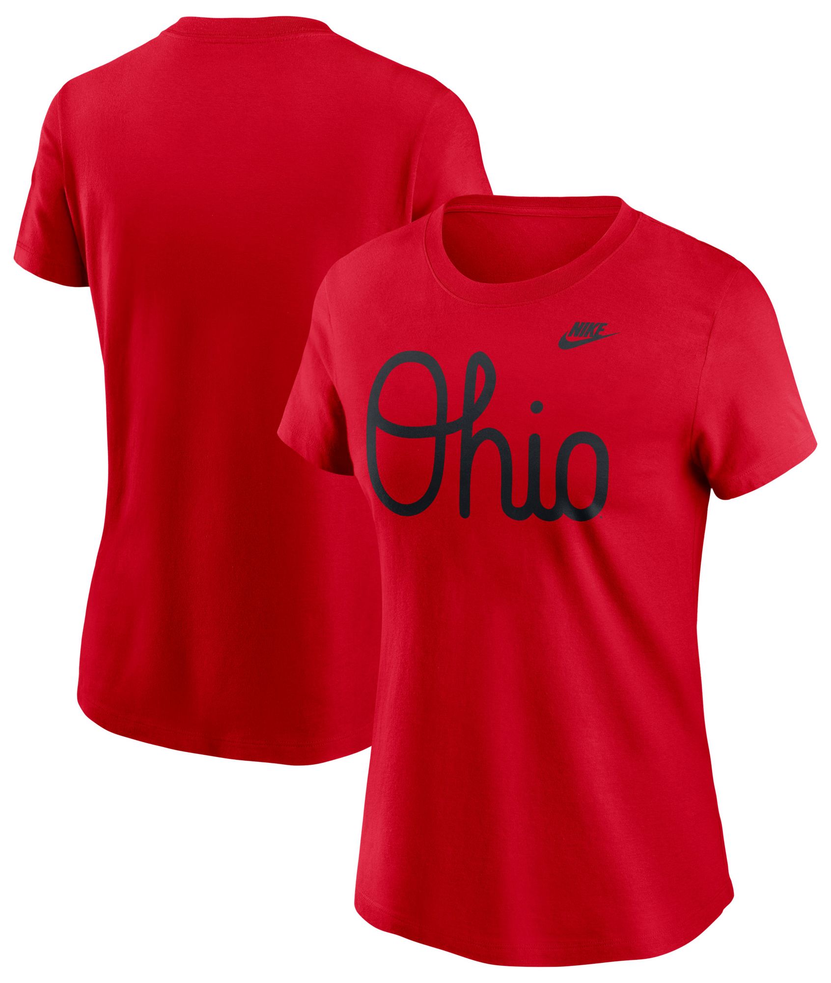 Nike Women's Ohio State Buckeyes Red Vintage Script T-Shirt product image