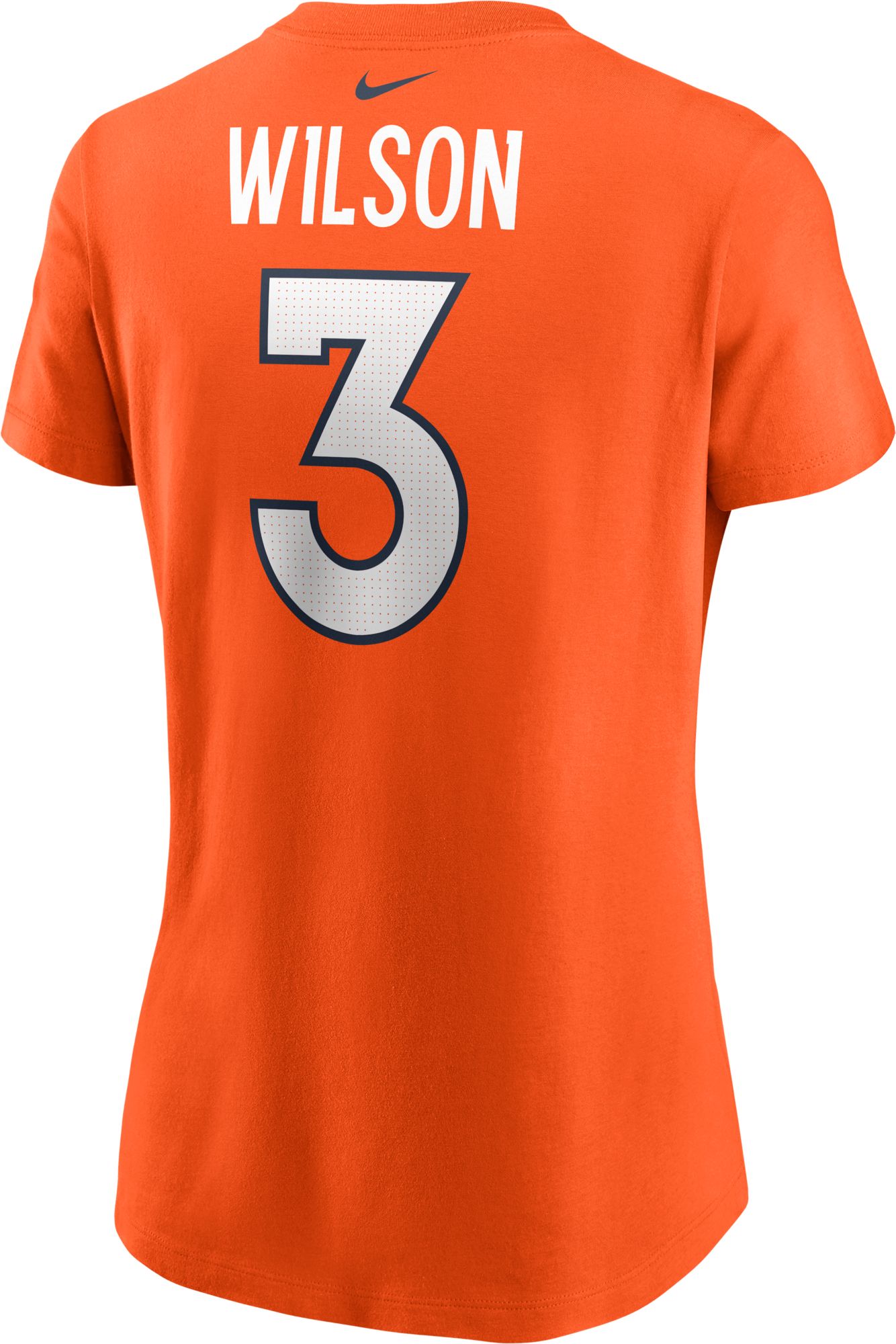 Nike Women's Denver Broncos Russell Wilson #3 Orange T-Shirt