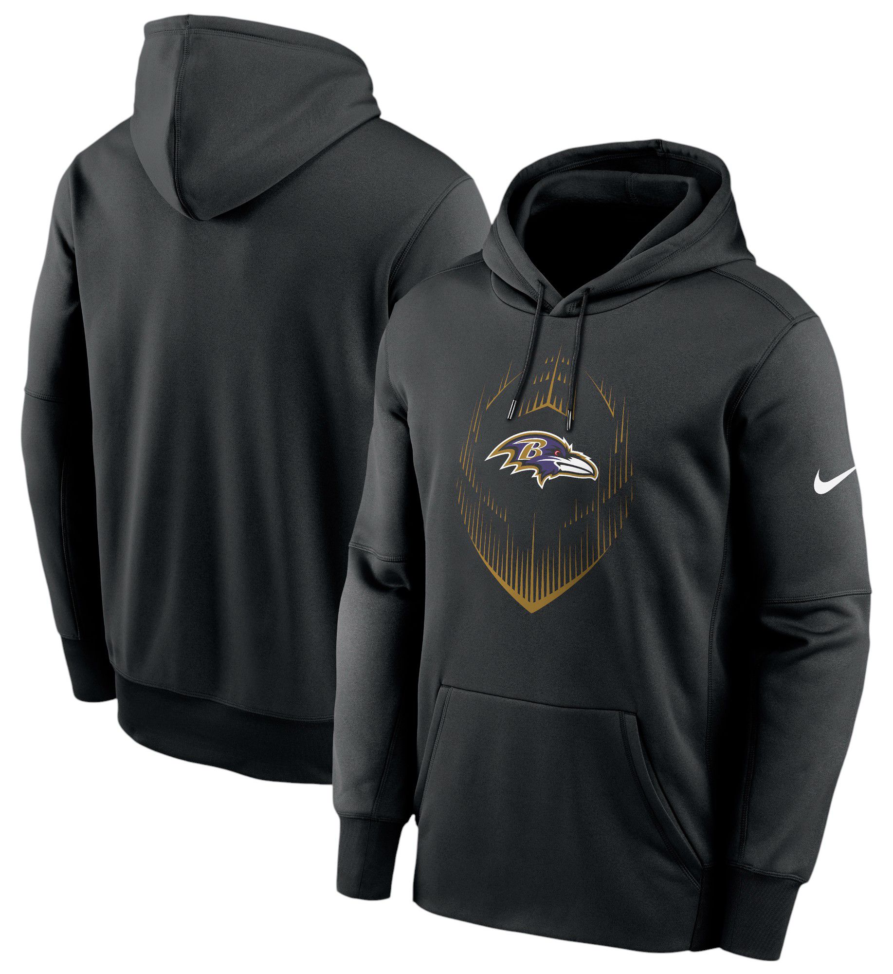 Nike Men's Baltimore Ravens Black Icon Pullover Hoodie product image