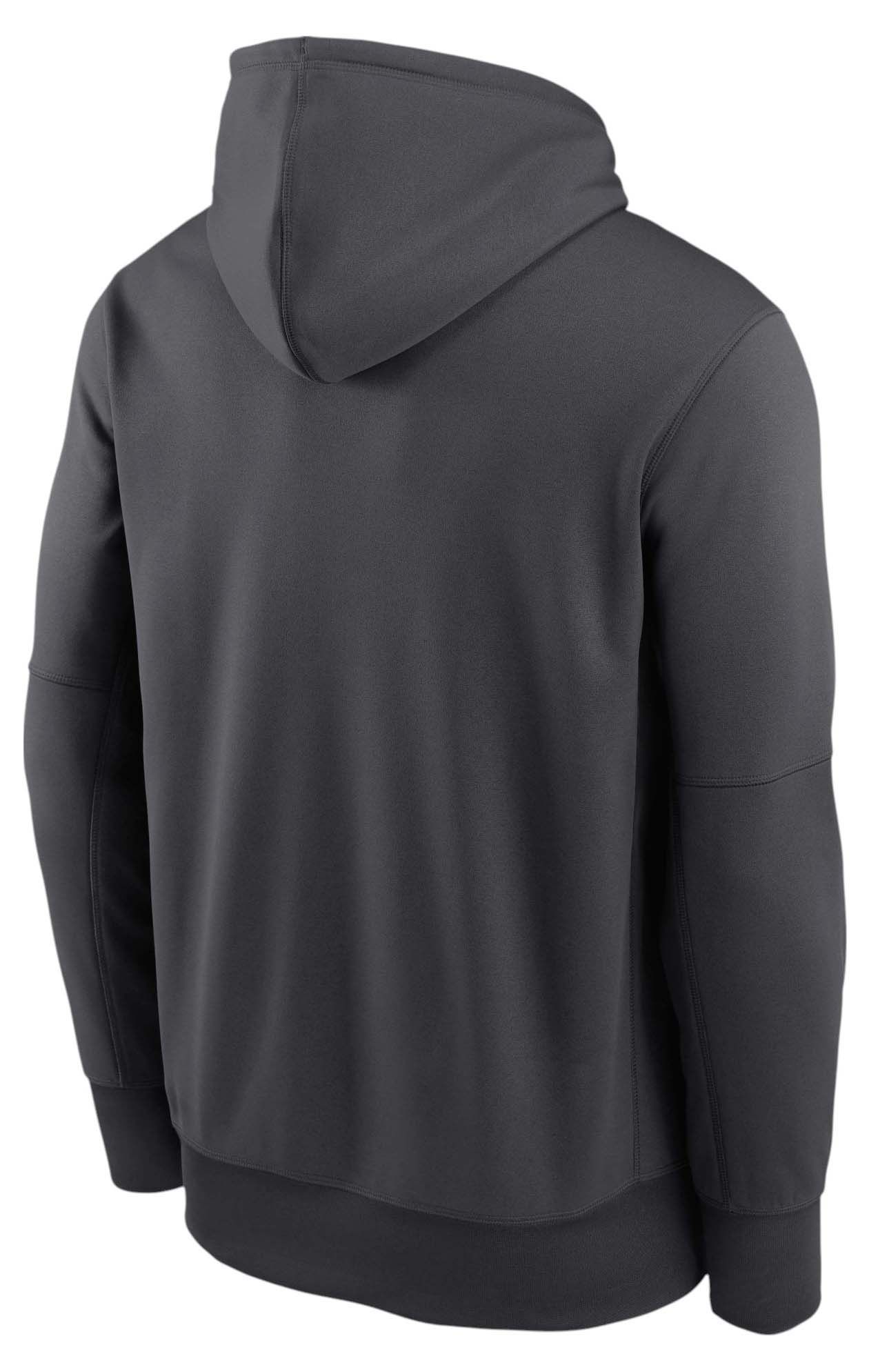 Nike Men's Miami Dolphins Anthracite Therma Pullover Hoodie product image