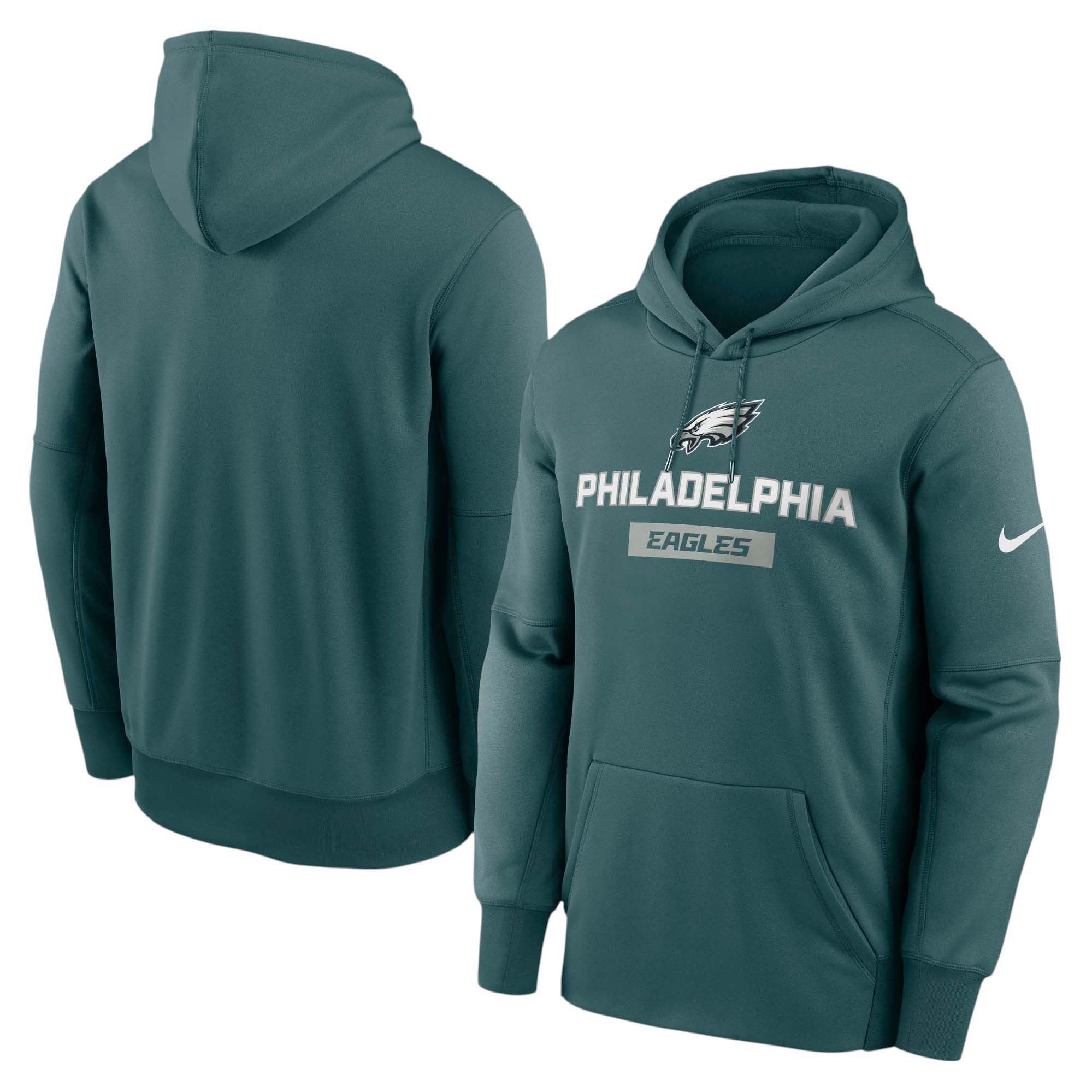 Nike Men's Philadelphia Eagles Sport Teal Therma Pullover Hoodie product image