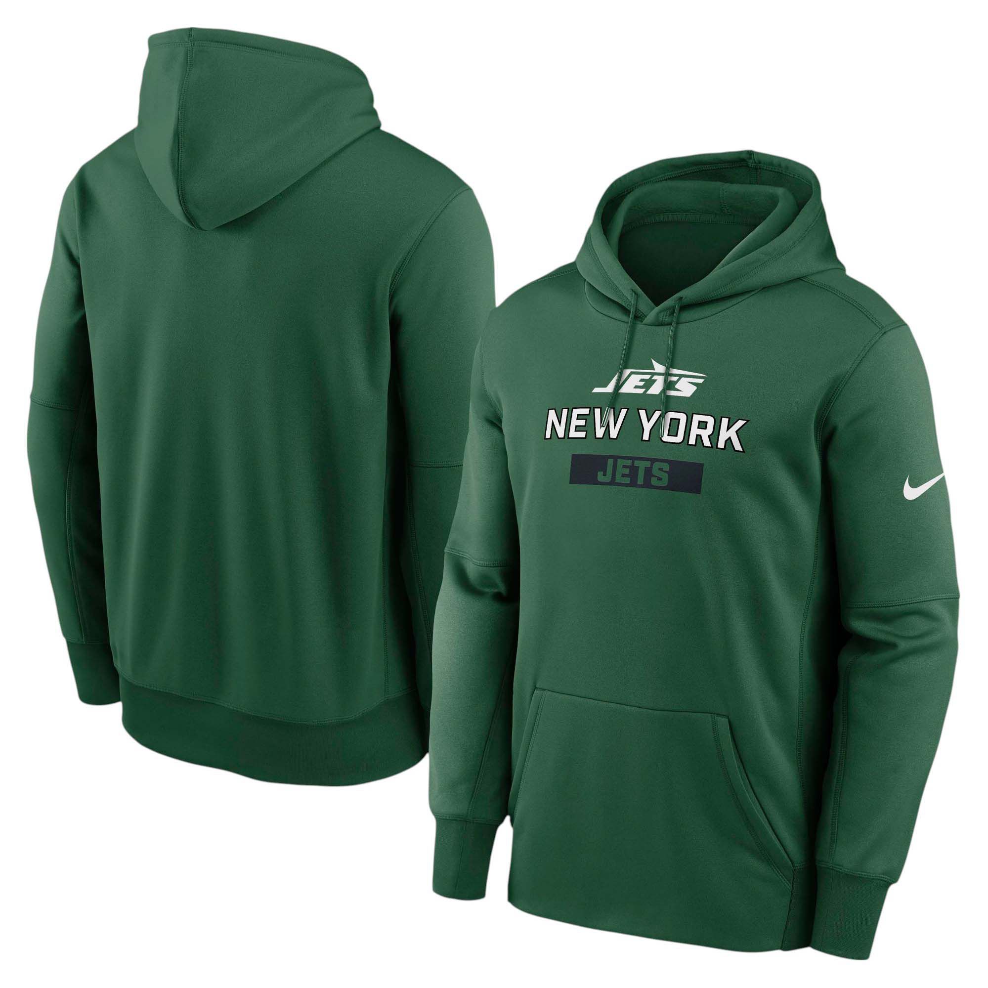 Nike Men's New York Jets Sport Green Therma Pullover Hoodie product image