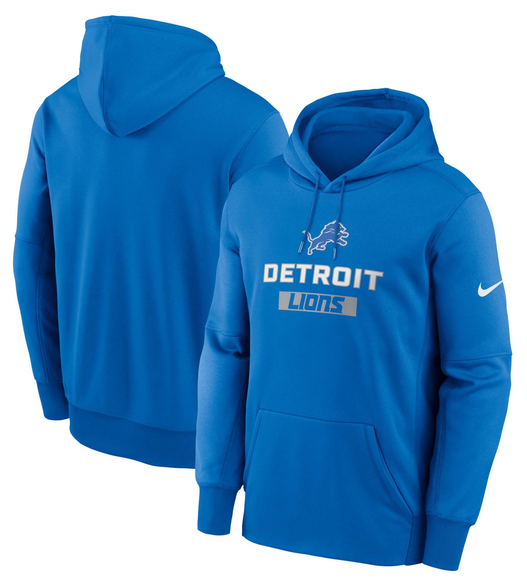 Nike Men's Detroit Lions Blue Spark Therma Pullover Hoodie product image