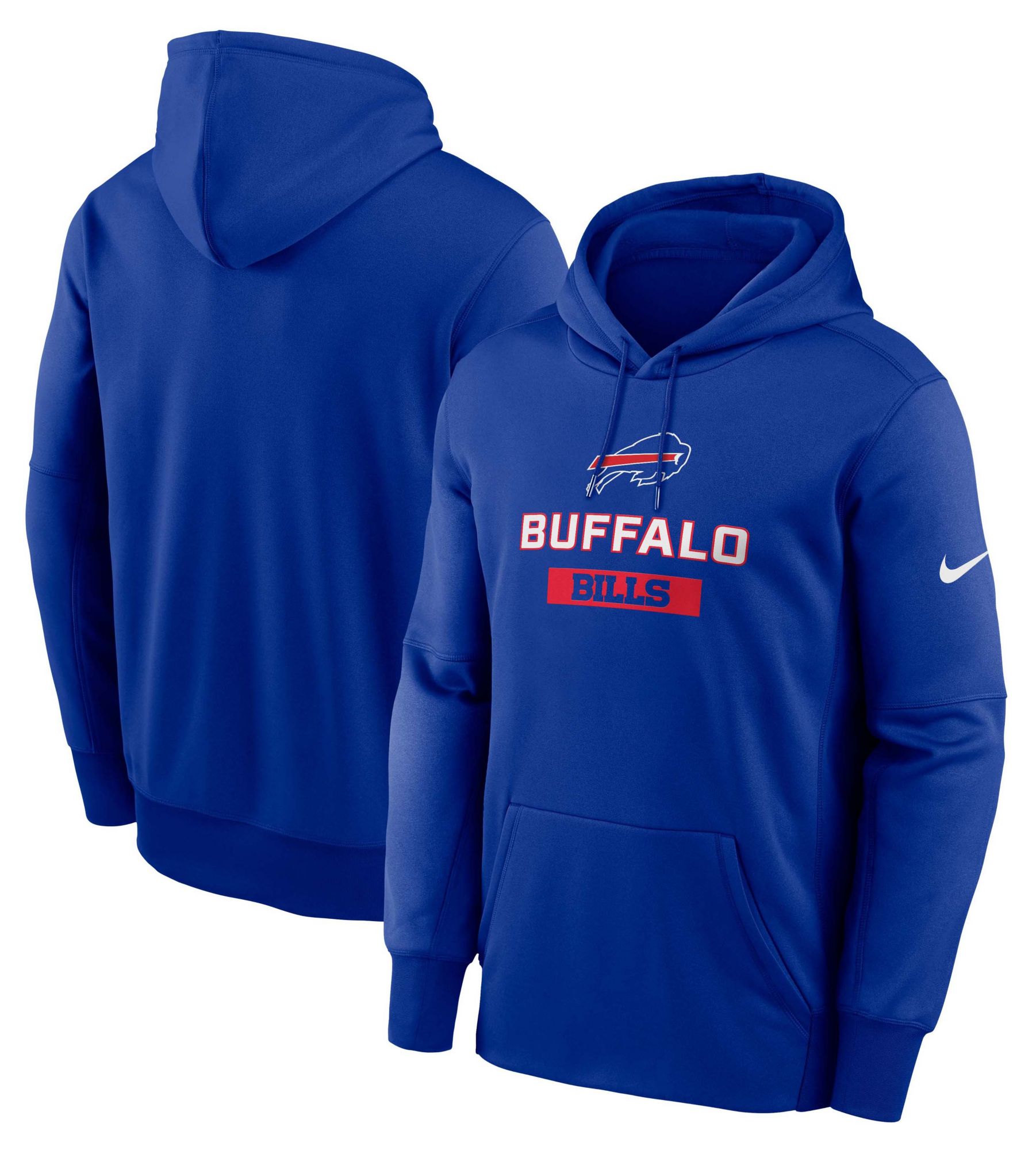 Nike Men's Buffalo Bills Old Royal Therma Pullover Hoodie product image