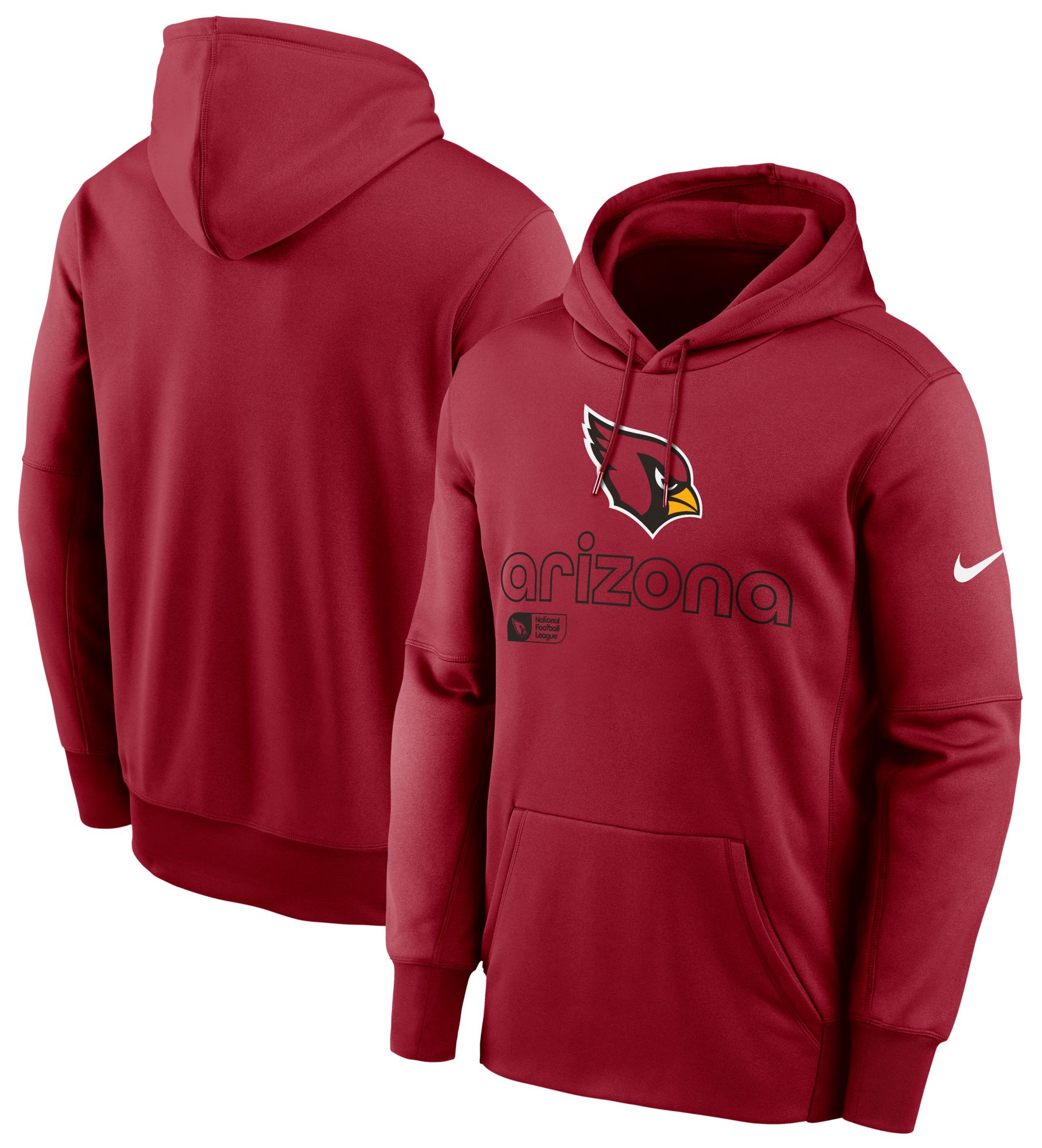 Nike Men's Arizona Cardinals Therma-FIT Tough Red Pullover Hoodie product image