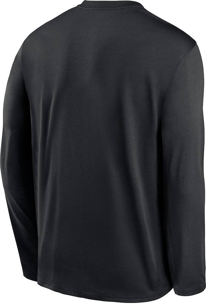 Nike Men's San Francisco Giants Black Authentic Collection Long-Sleeve  Legend T-Shirt