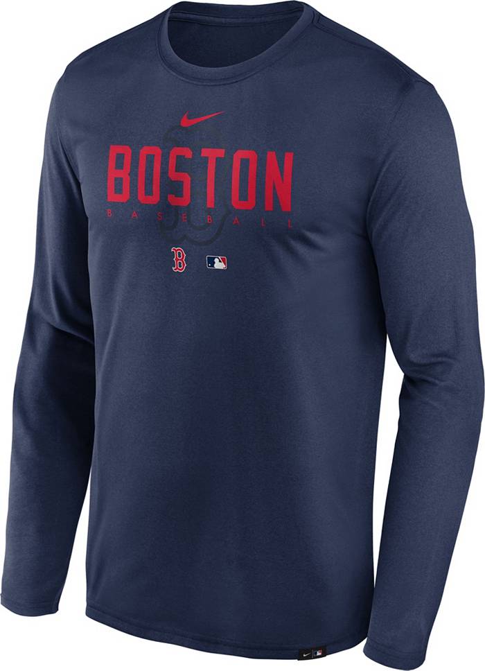 Nike Men's Boston Red Sox Navy Logo Franchise Polo T-Shirt