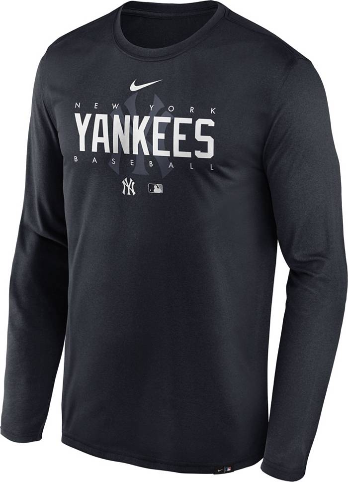 New York Yankees Nike Authentic Collection Velocity Practice Performance  T-Shirt - White