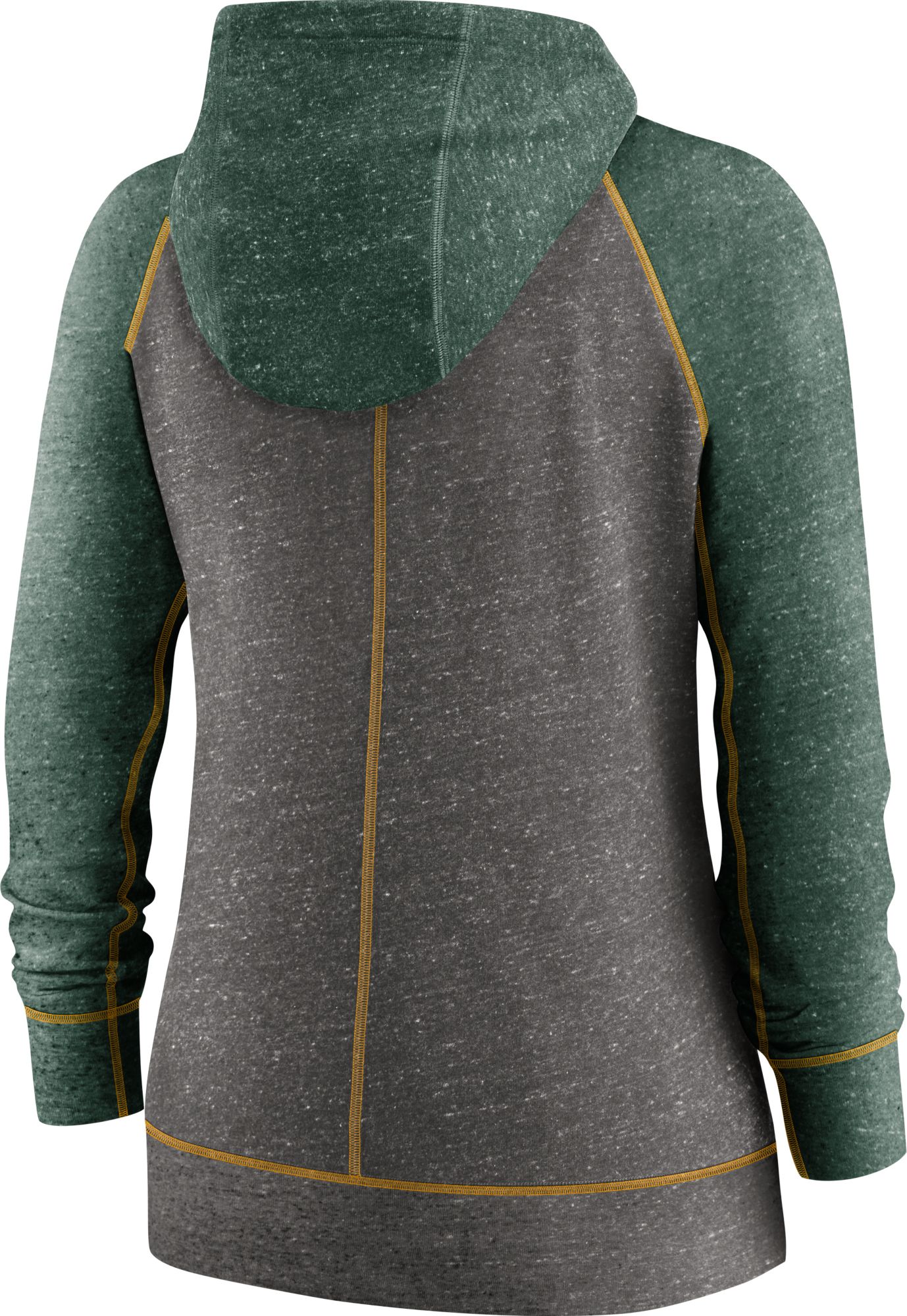 Nike Women's Green Bay Packers Gym Vintage Club Full-Zip Hoodie product image