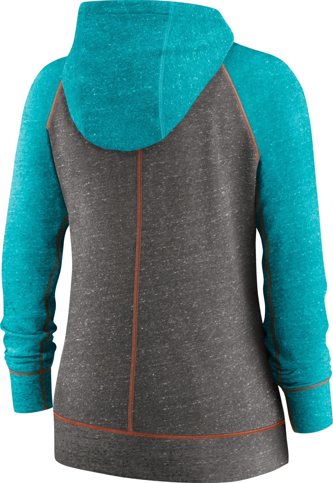 Nike Women's Miami Dolphins Green Gym Vintage Full-Zip Hoodie product image