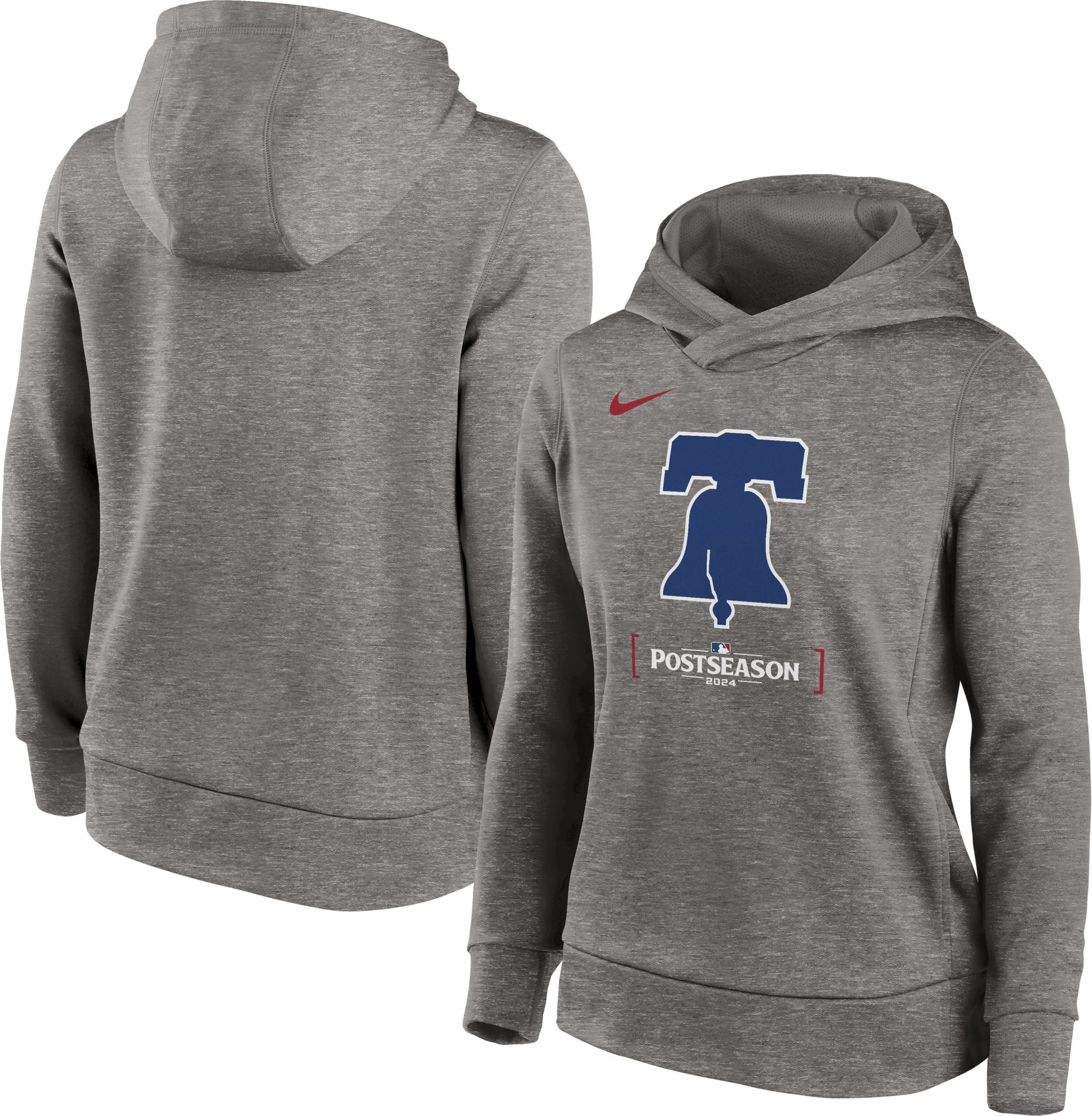 Nike Women's 2024 Postseason Participant Philadelphia Phillies Grey Therma Authentic Collection Pullover Hoodie product image