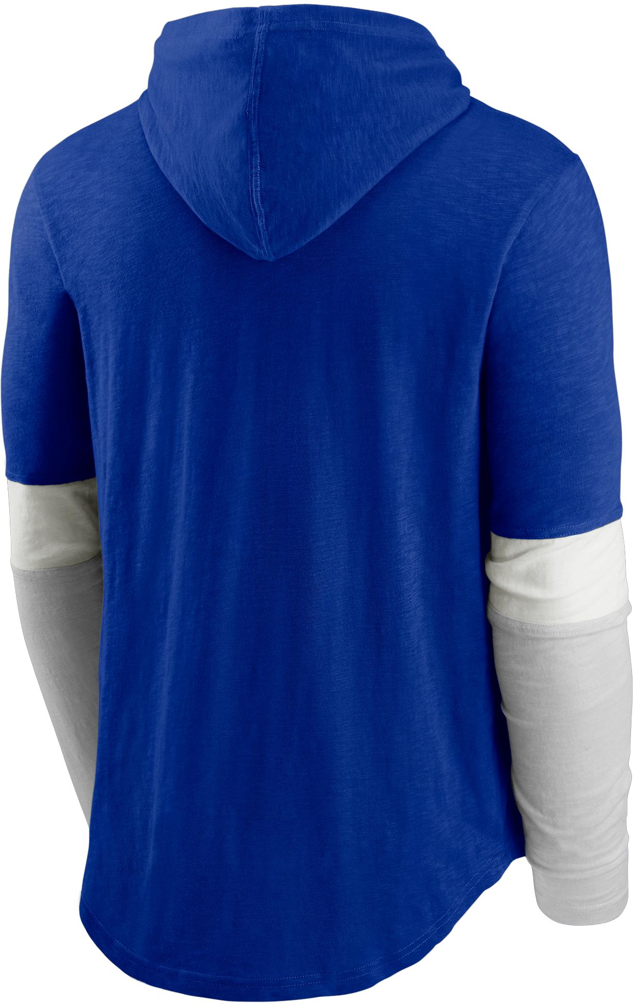 Nike Men's Seattle Seahawks Blue Hooded Long Sleeve Henley T-Shirt product image