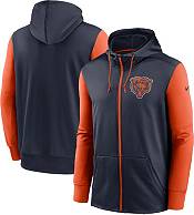 Nike Men's Chicago Bears Therma-FIT Color Block Navy Full-Zip Hoodie product image
