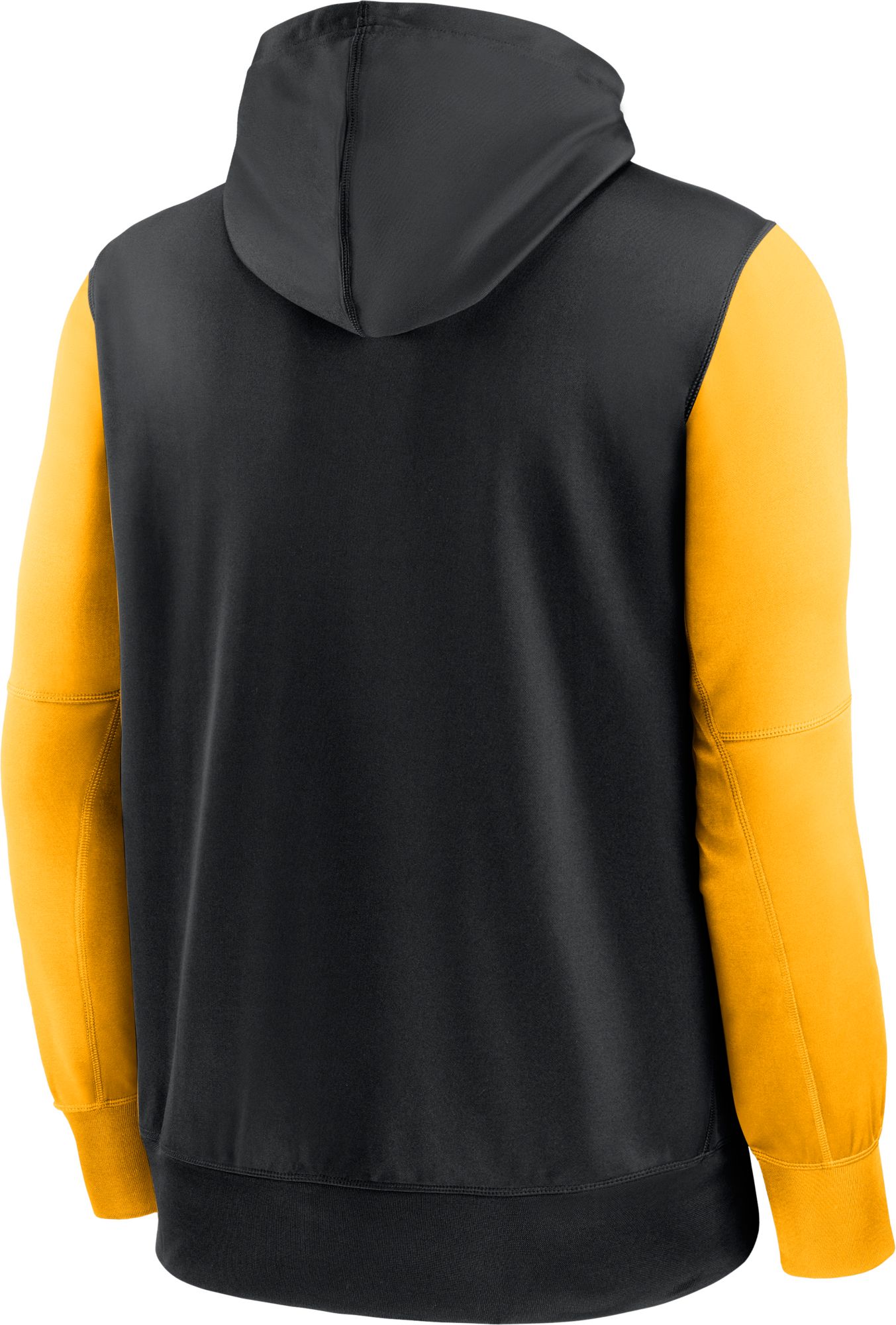 Nike Men's Pittsburgh Steelers Therma-FIT Club Black Full-Zip Hoodie