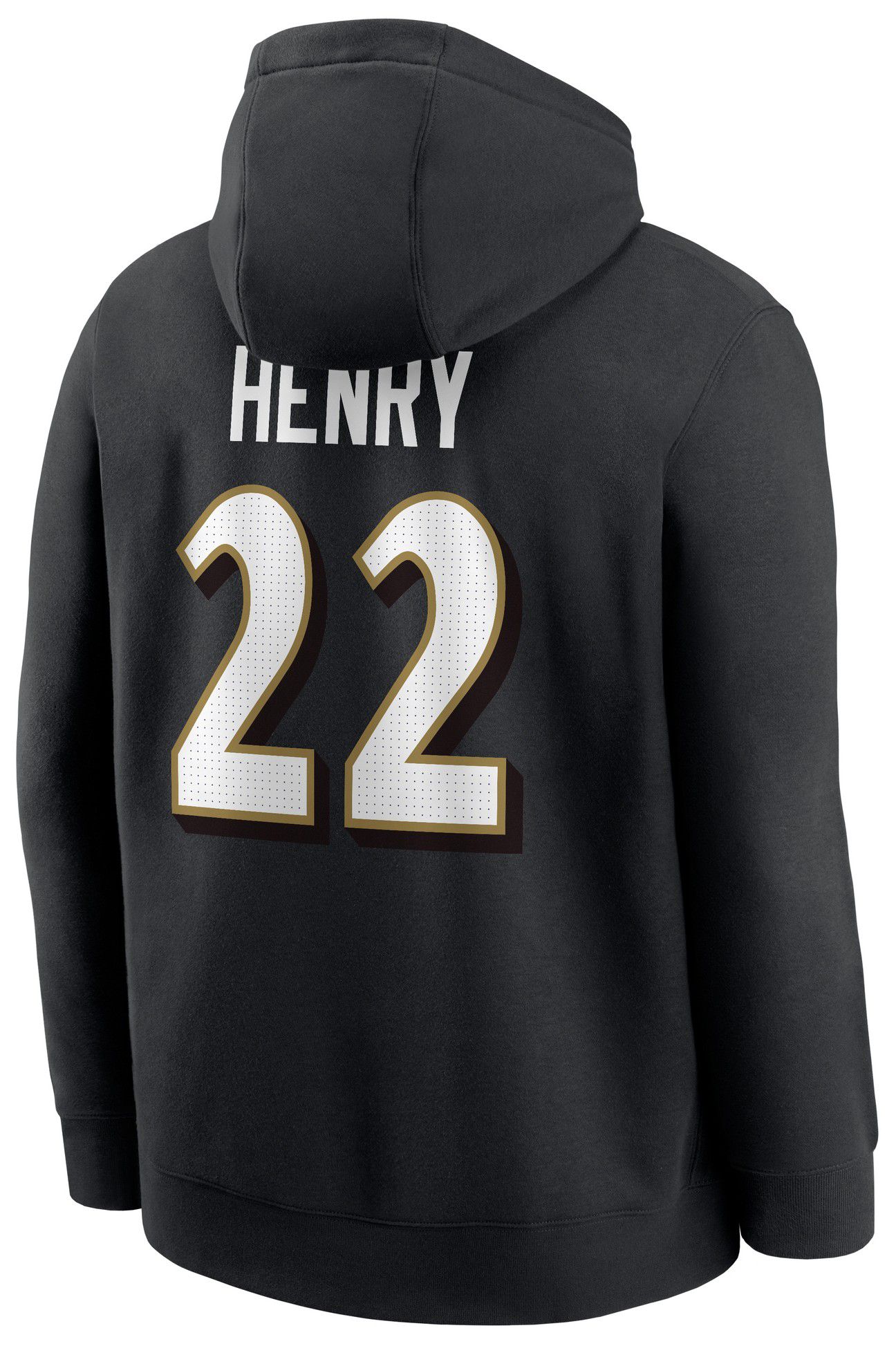 Nike Men's Baltimore Ravens Derrick Henry #22 Black Pullover Hoodie product image
