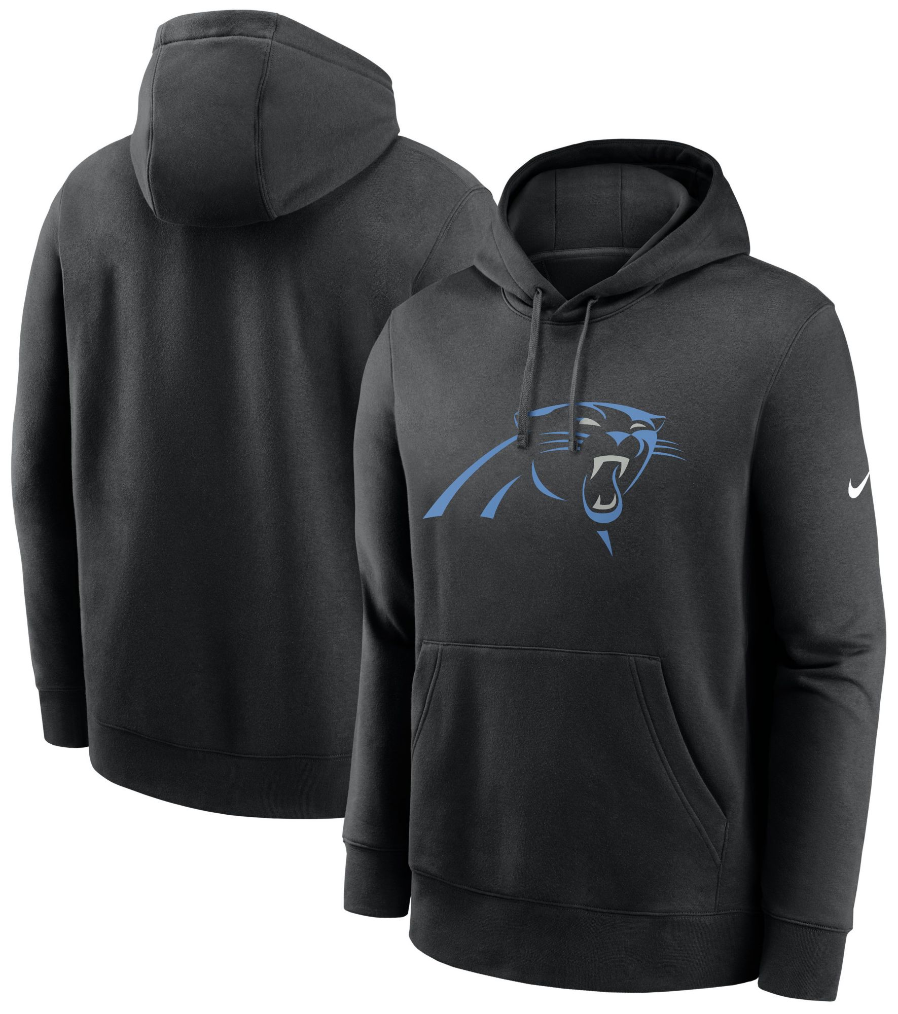 Nike Men's Carolina Panthers Black Club Fleece Logo Pullover Hoodie product image