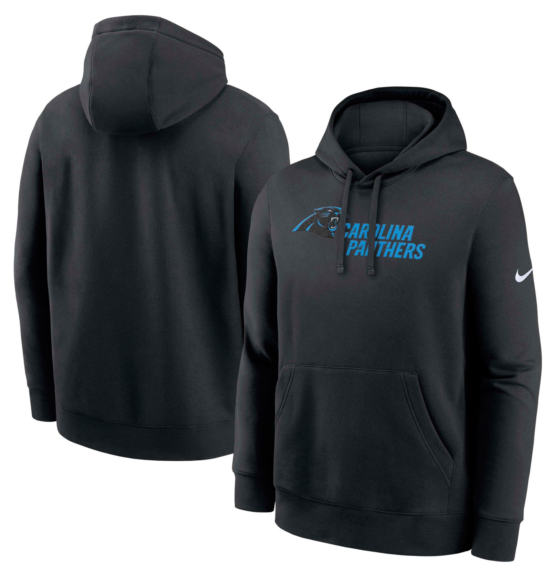 Nike Men's Carolina Panthers Black Rewind Club Fleece Pullover