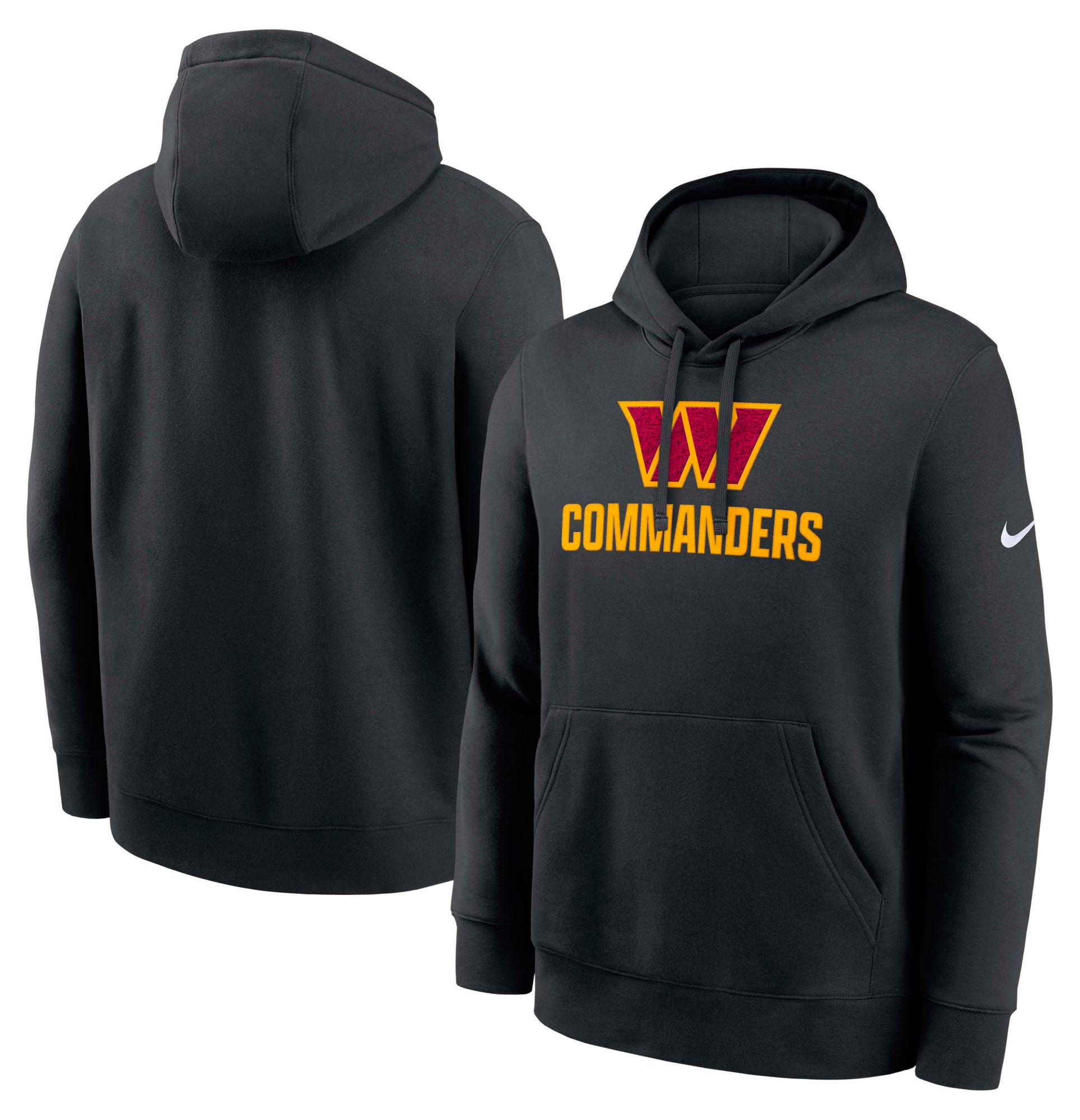 Nike Men's Washington Commanders Black Rewind Club Fleece Pullover Hoodie product image