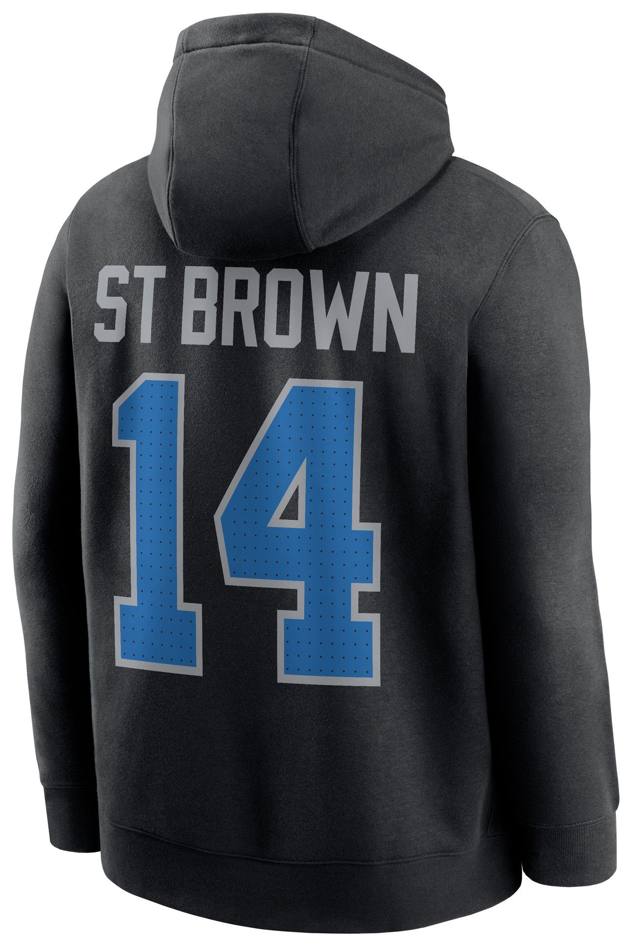 Nike Men's Detroit Lions Amon-Ra St. Brown #14 Black Pullover Hoodie product image