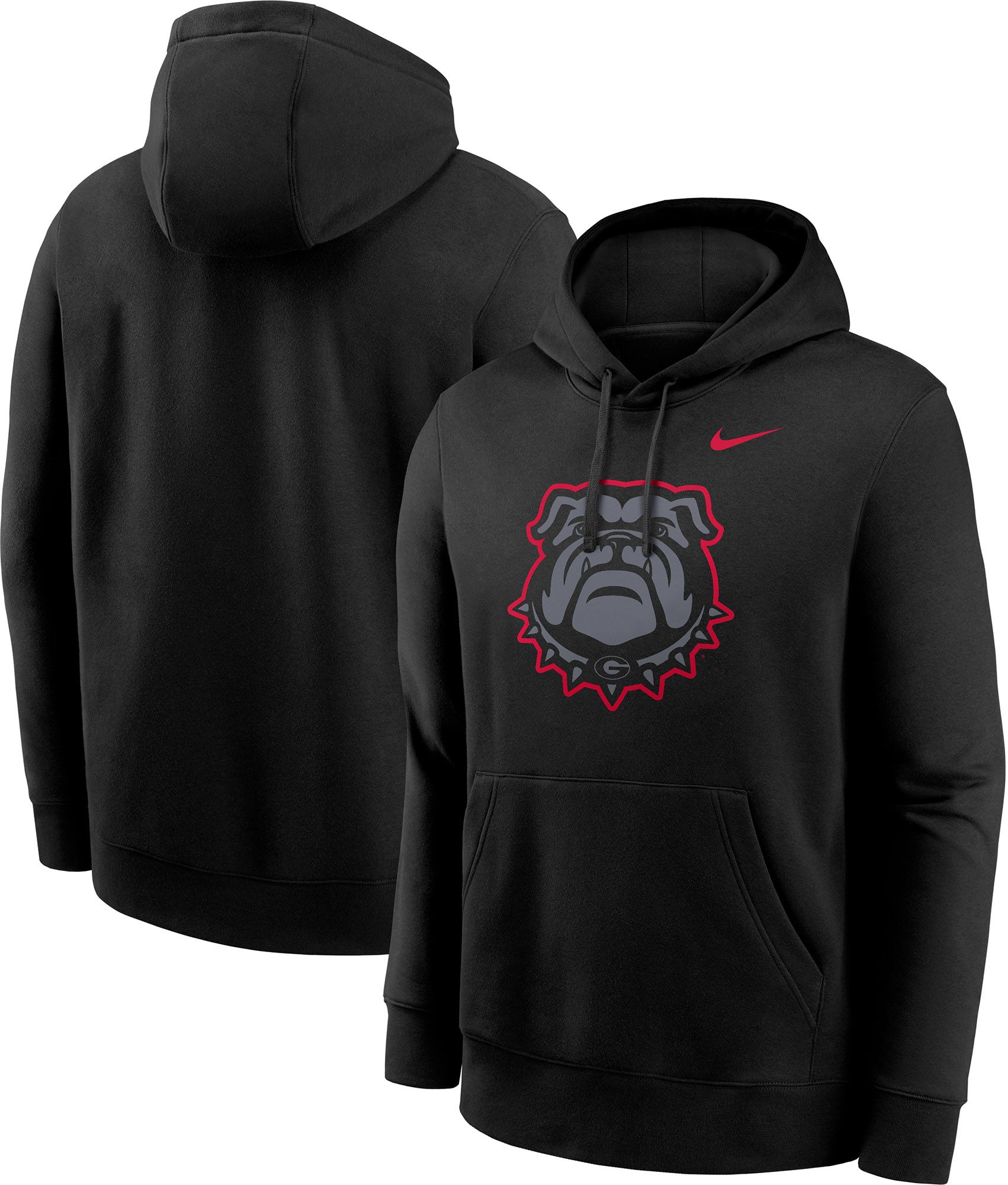 Nike Men's Georgia Bulldogs Black Color Pop Fleece Hoodie | Dick's