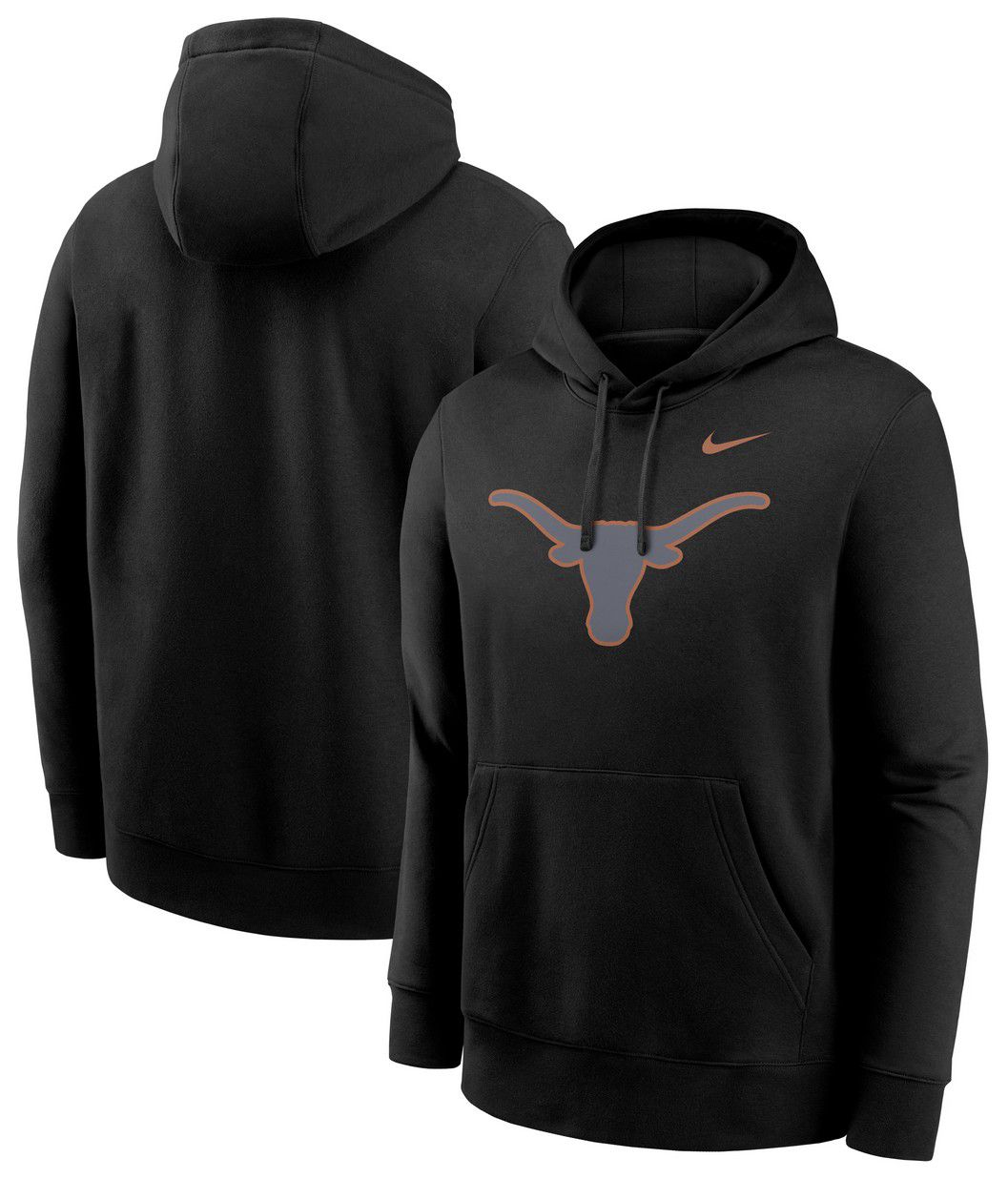 Nike Men's Texas Longhorns Black Color Pop Fleece Hoodie product image