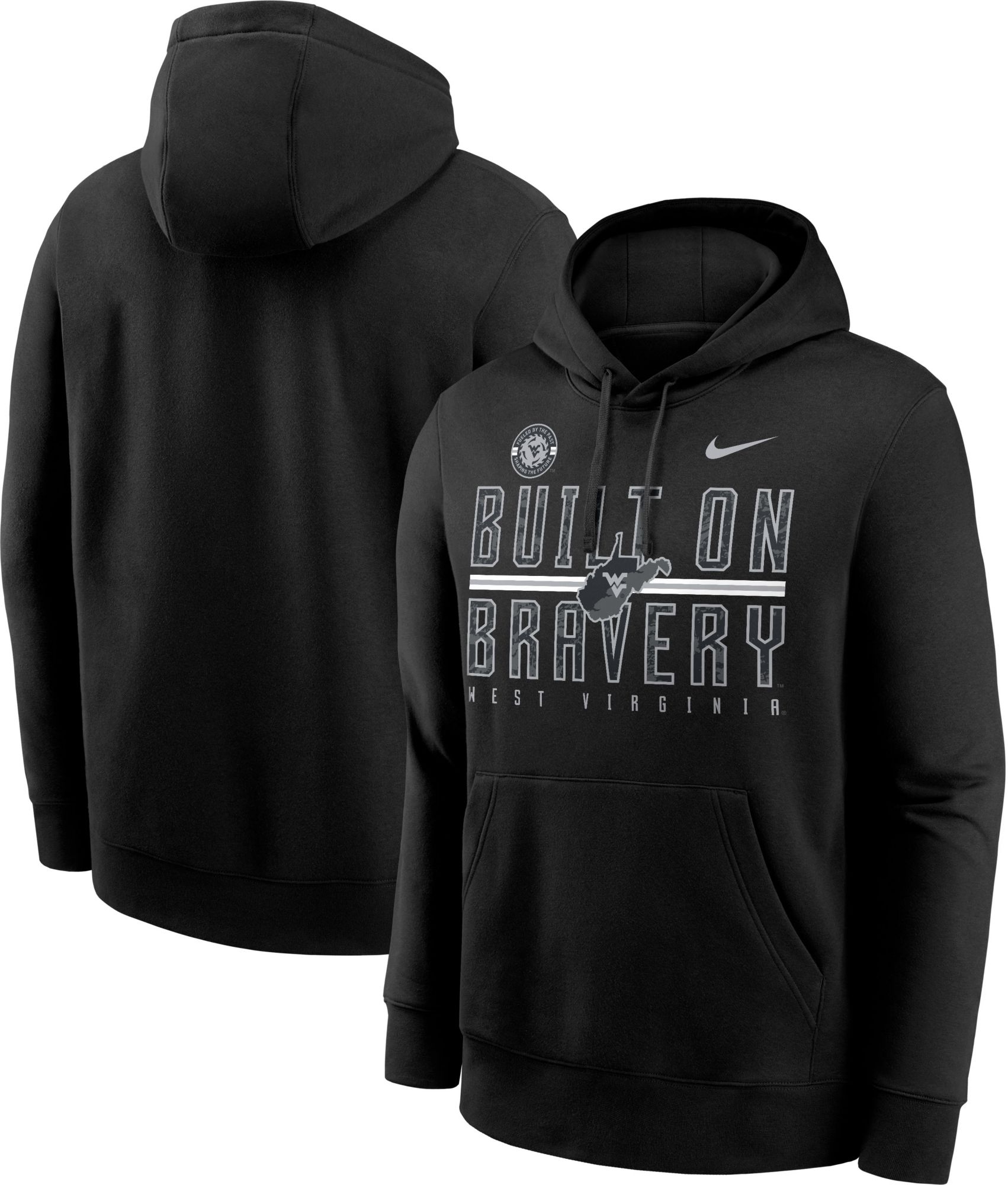 Nike Men's West Virginia Mountaineers Black 'Built on Bravery' Pullover Hoodie product image
