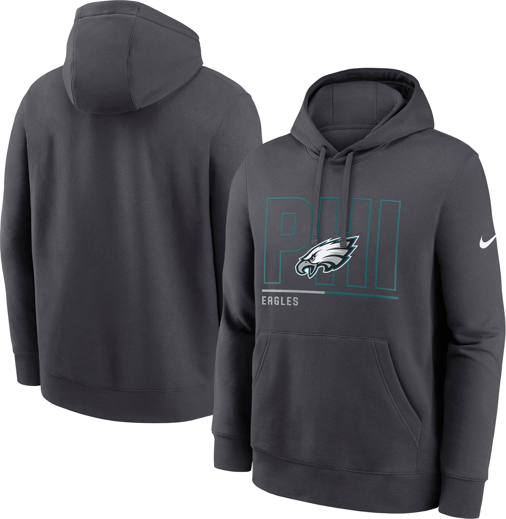 Nike Men's Philadelphia Eagles Anthracite City Code 2025 Club Hoodie product image