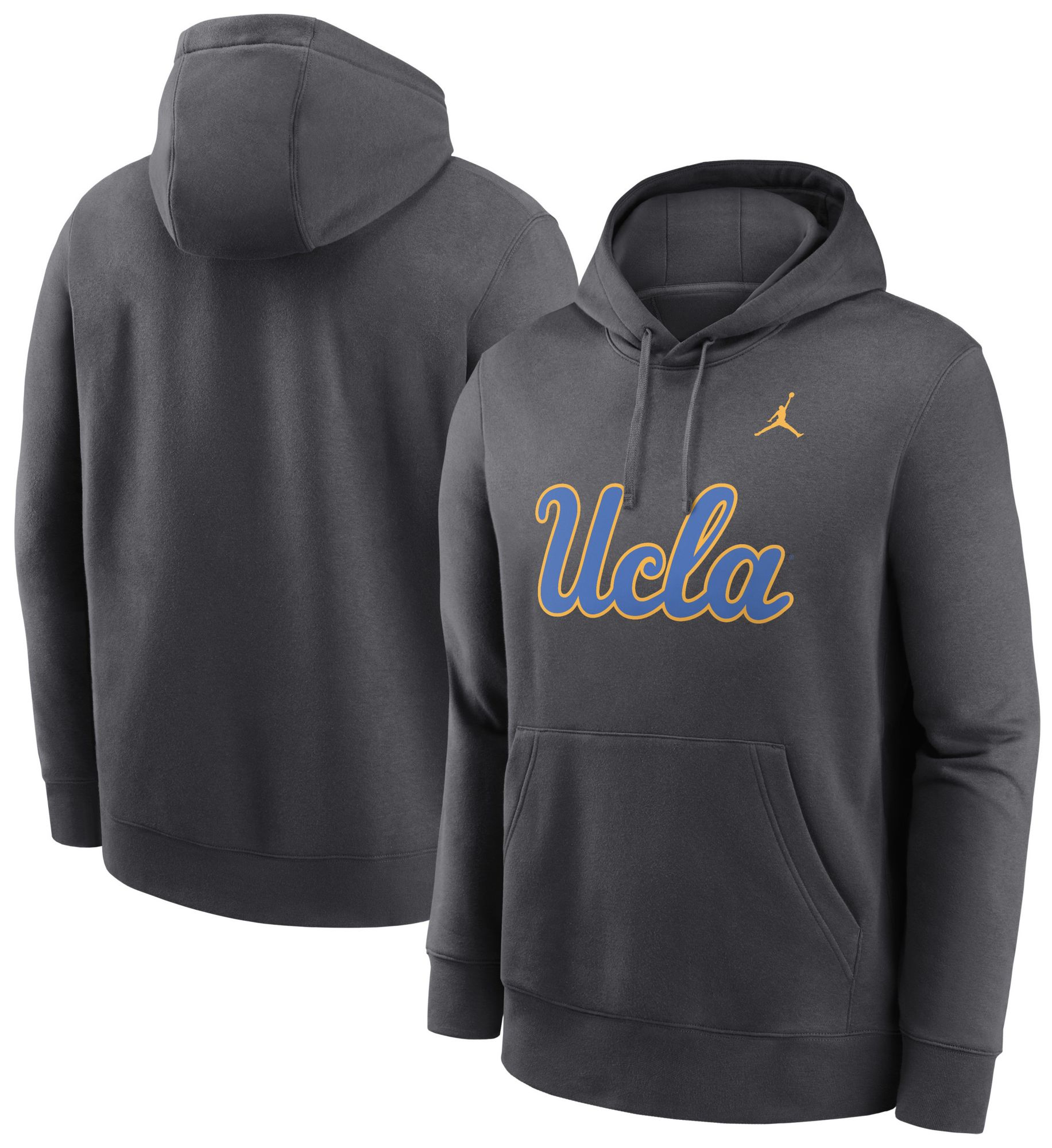 Jordan Men's UCLA Bruins Anthracite Club Logo Fleece Pullover Hoodie product image
