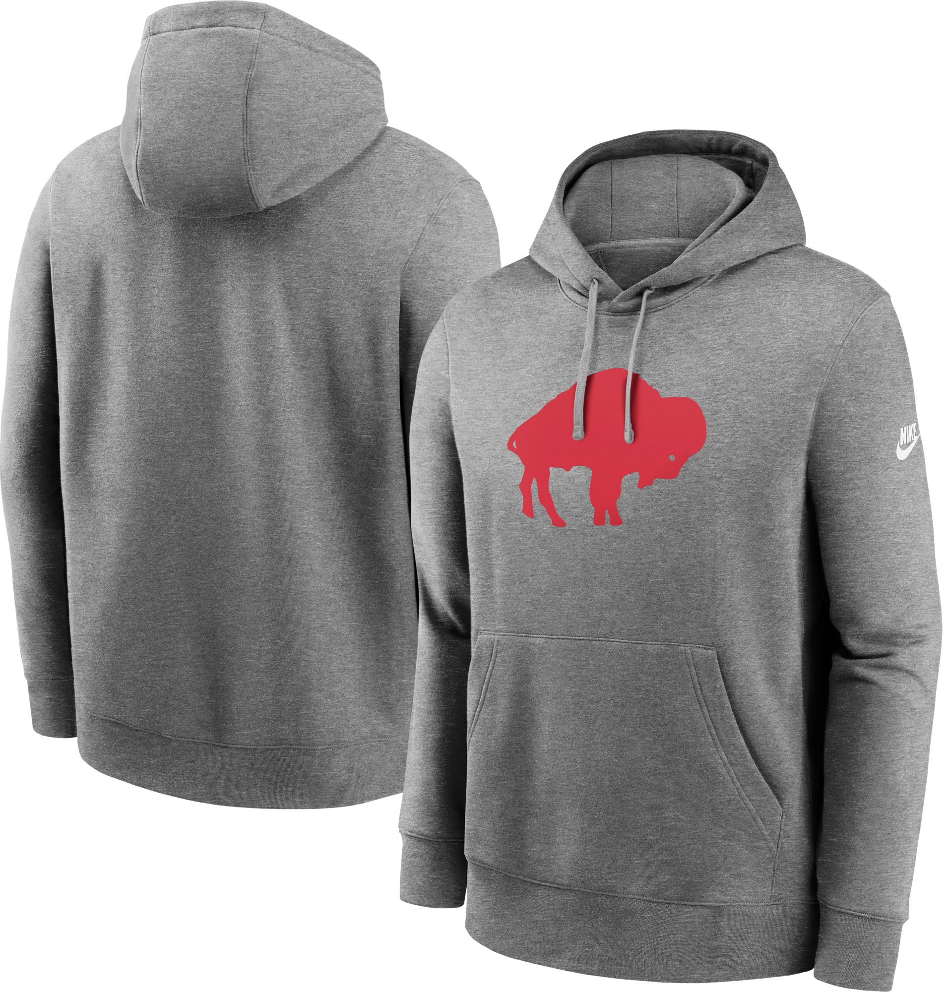 Nike Adult Buffalo Bills Dark Grey Heather Club Fleece Hoodie product image