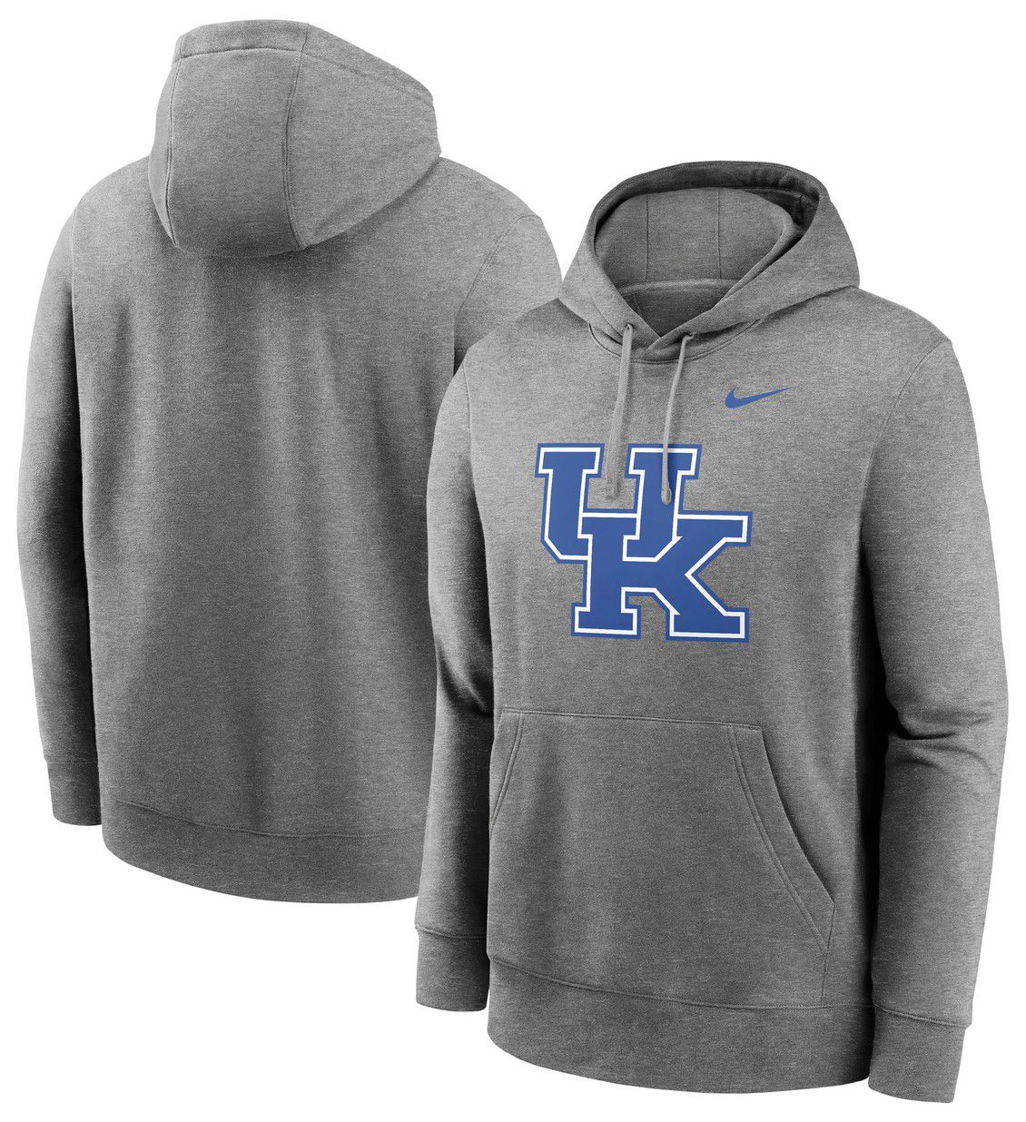 Nike Men's Kentucky Wildcats Dark Grey Heather Primary Logo Pullover Hoodie product image