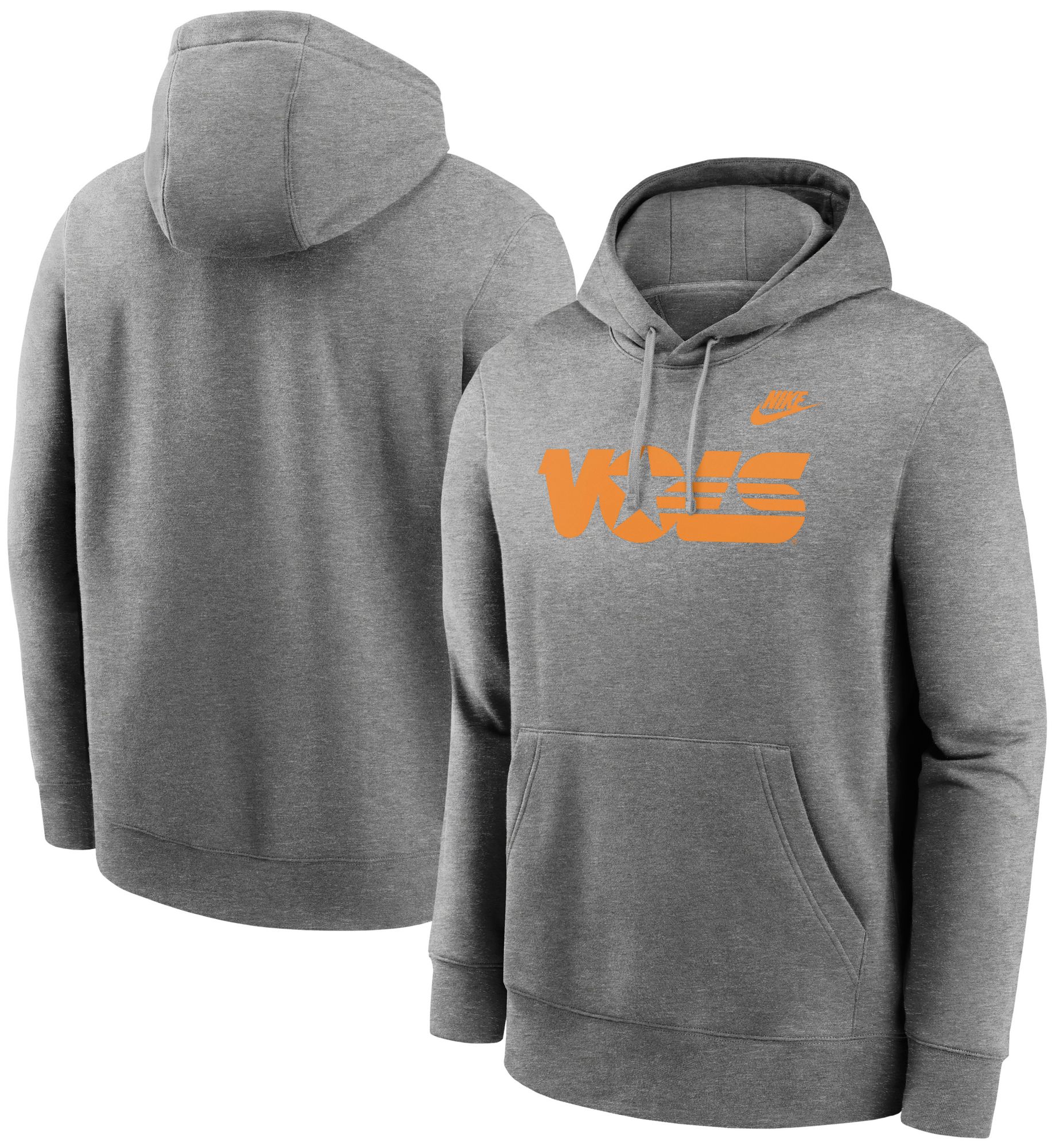 Nike Adult Tennessee Volunteers Dk Grey Heather Club Fleece Hoodie product image