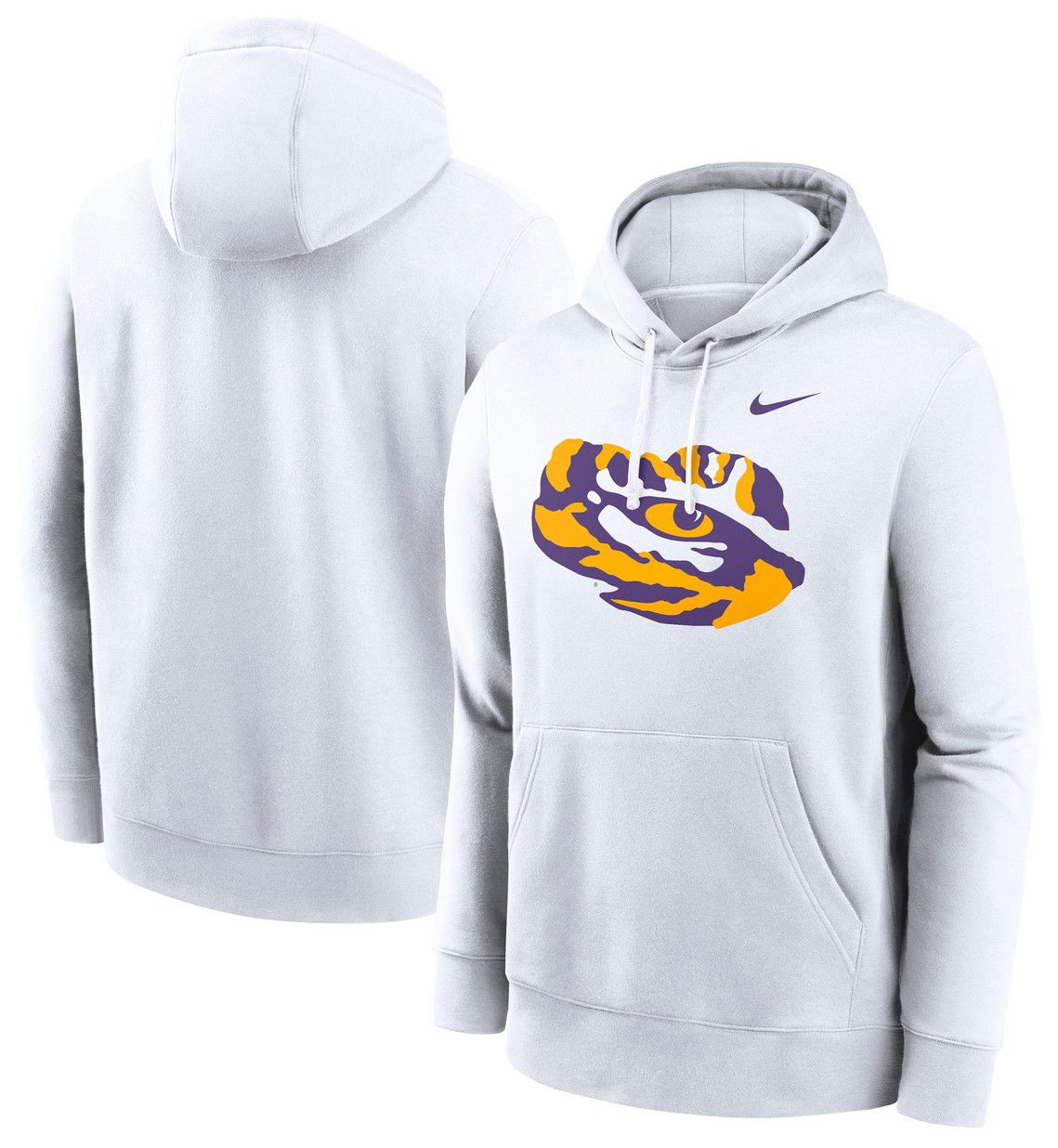 Nike Men's LSU Tigers White Alternate Logo Pullover Hoodie product image
