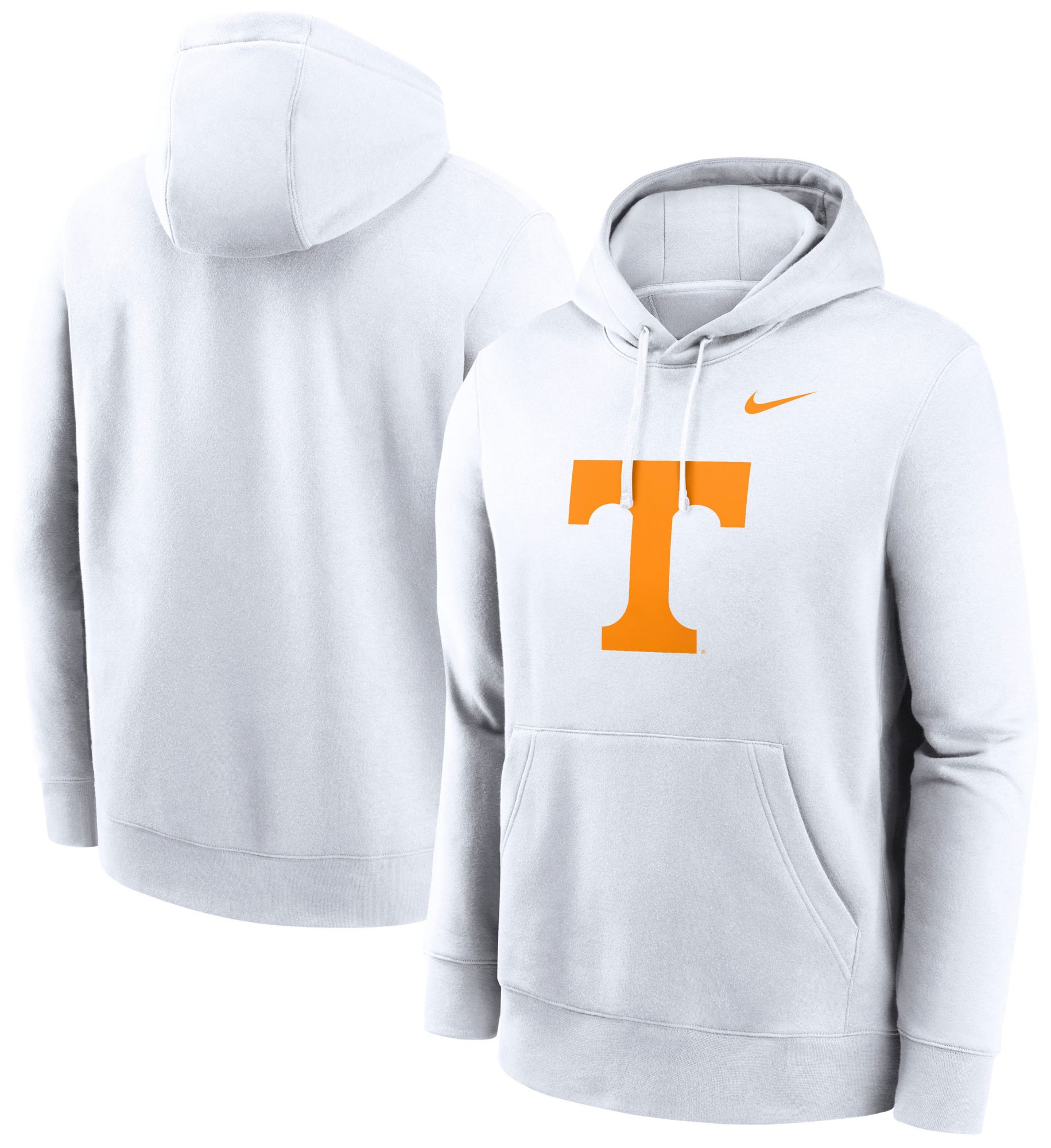 Nike Men's Tennessee Volunteers White Logo Club Fleece Pullover Hoodie product image