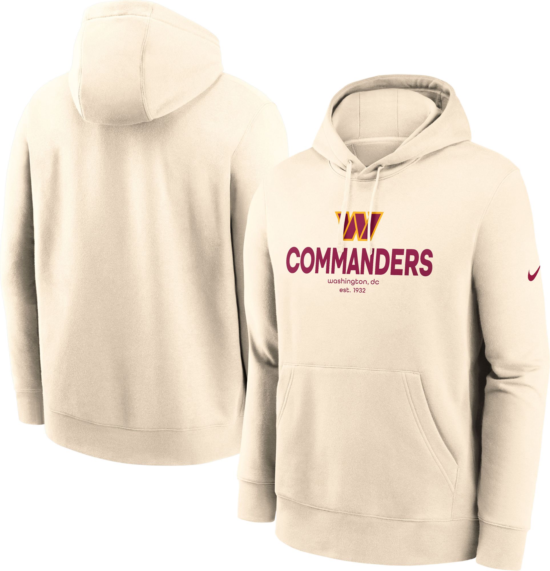 Nike Adult Washington Commanders Tan Club Fleece Hoodie product image