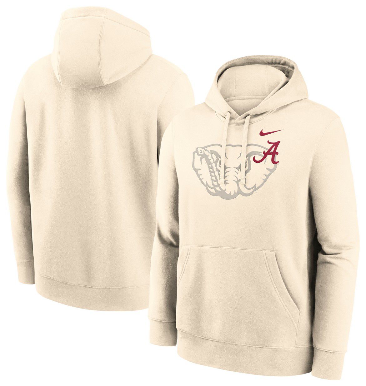 Nike Men's Alabama Crimson Tide Natural Shadow Club Fleece Pullover Hoodie product image