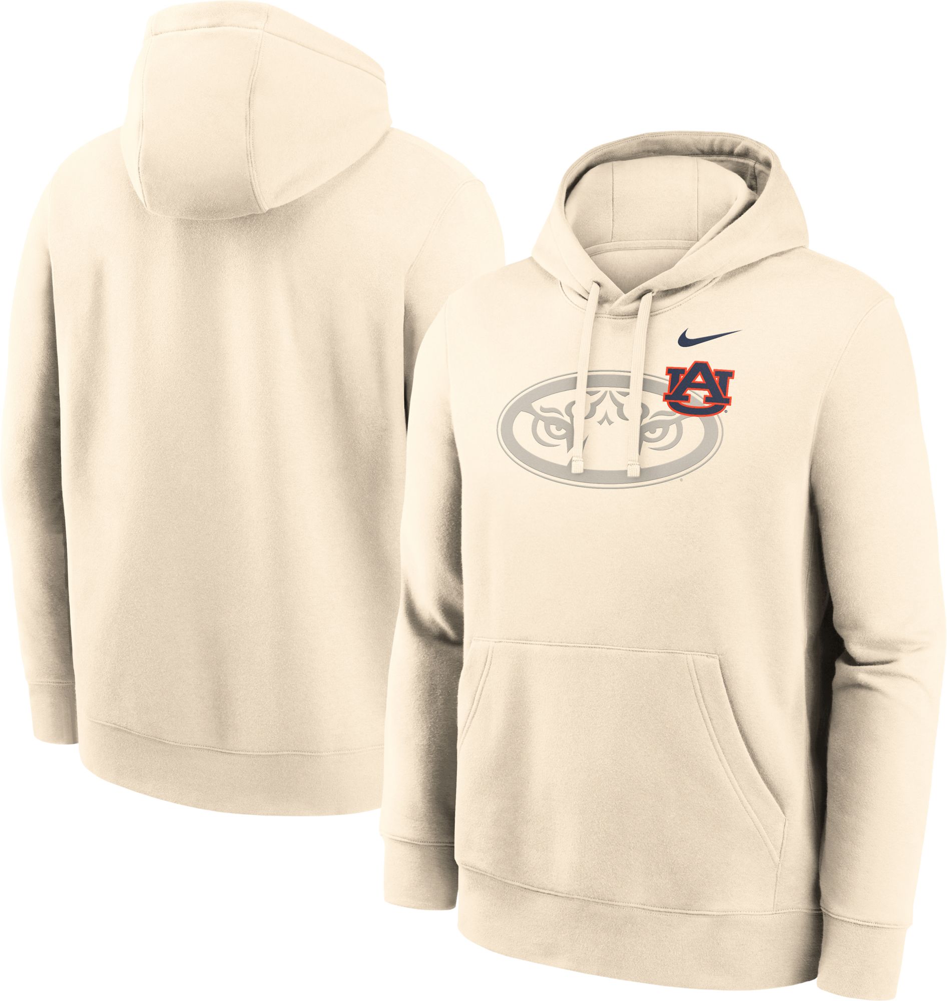 Nike Adult Auburn Tigers Shadow Logo Natural Pullover Hoodie product image