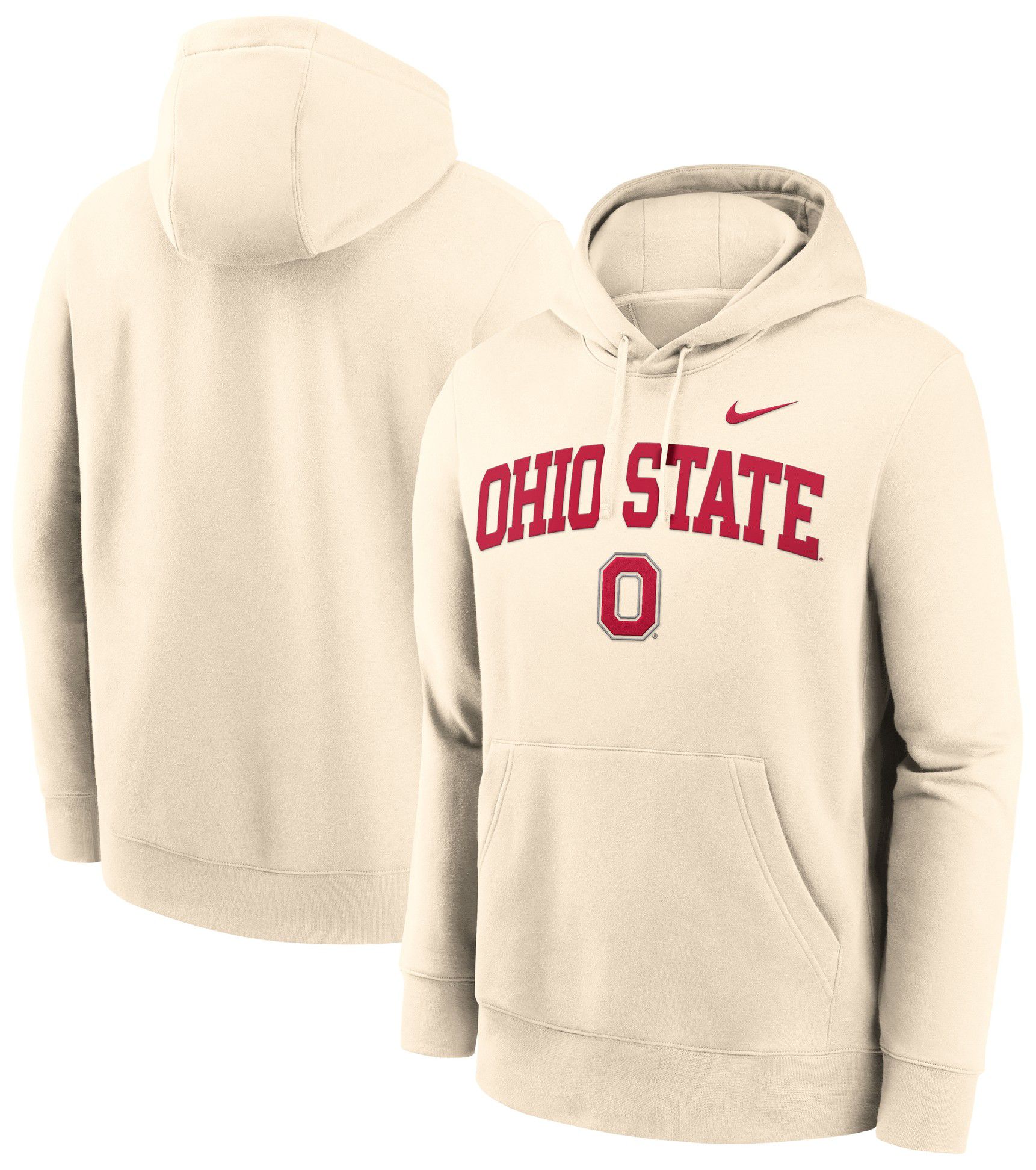 Nike Adult Ohio State Buckeyes Club Fleece Natural Hoodie product image