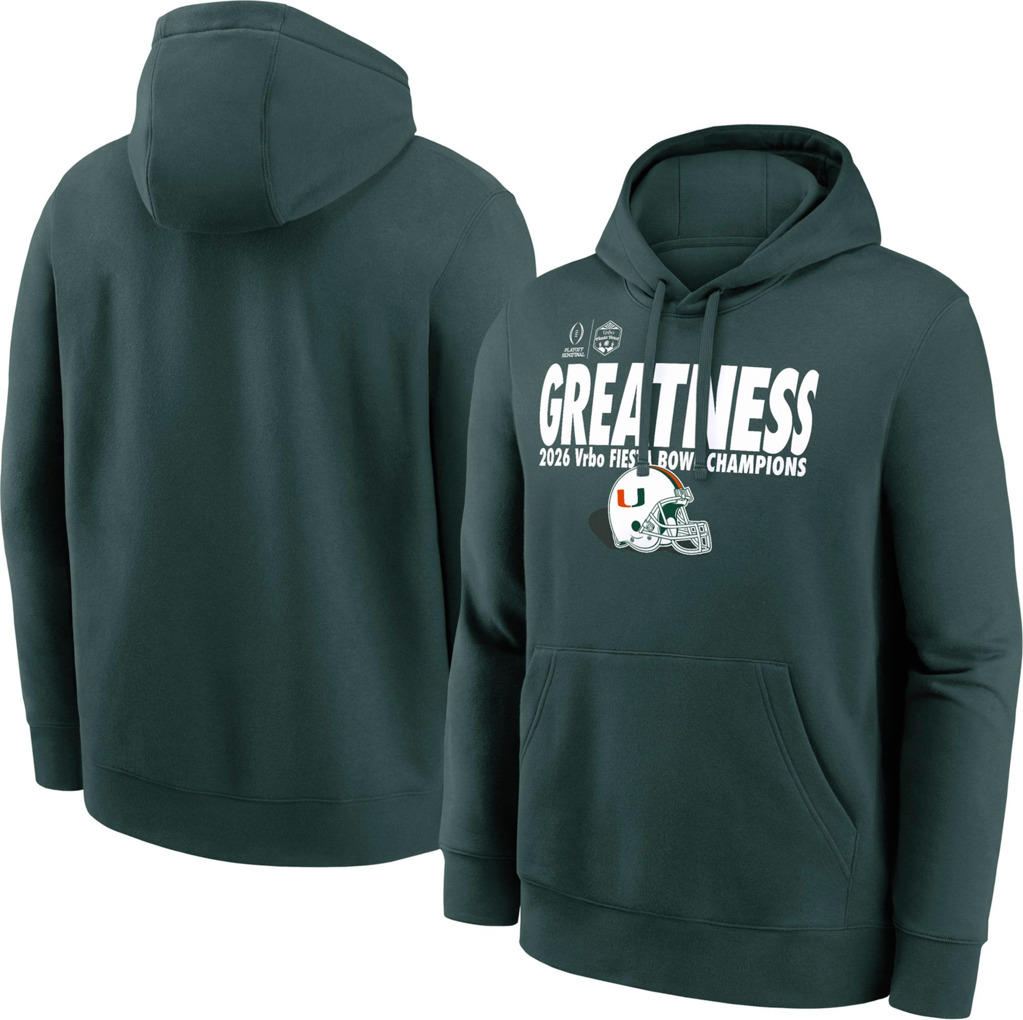 NCAA Adult 2026 Fiesta Bowl Champions Miami Hurricanes Hoodie product image