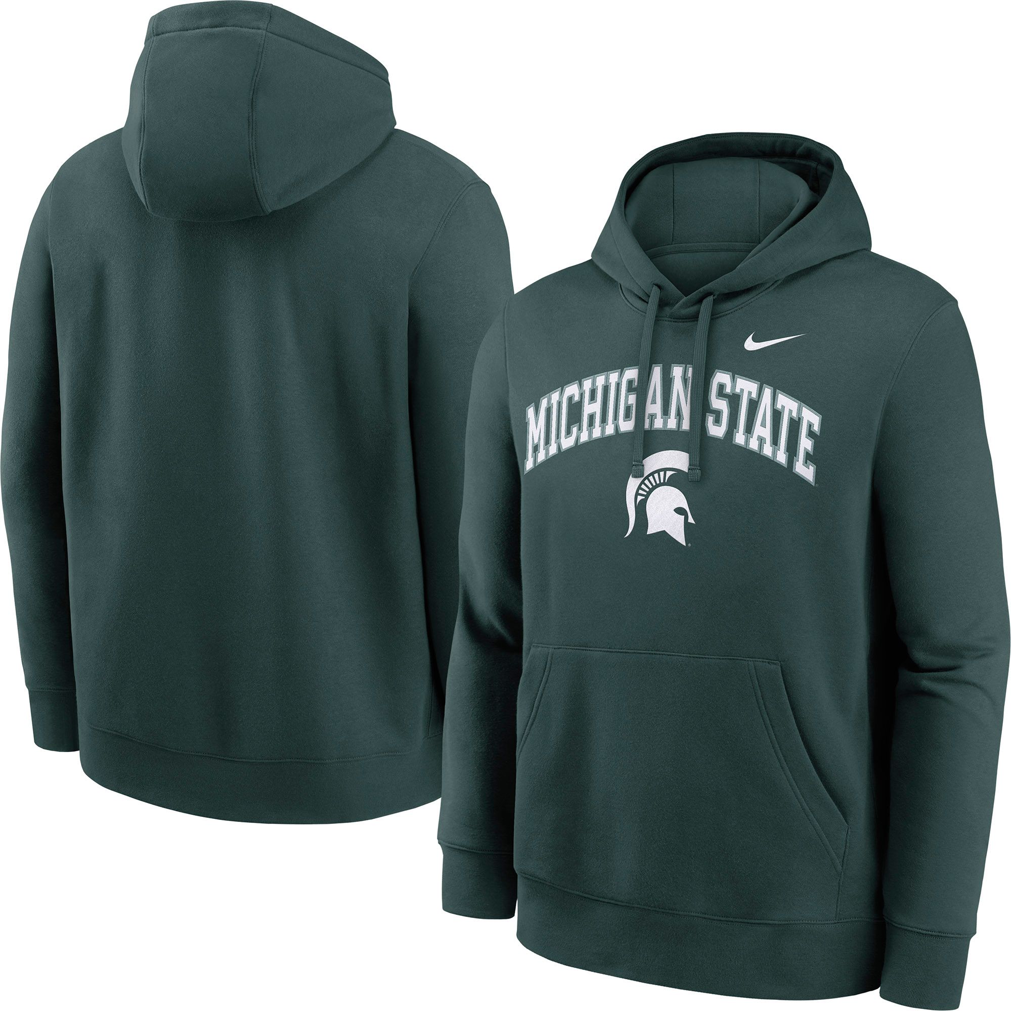 Nike Men's Michigan State Spartans Pro Green Club Fleece Logo Pullover Hoodie product image