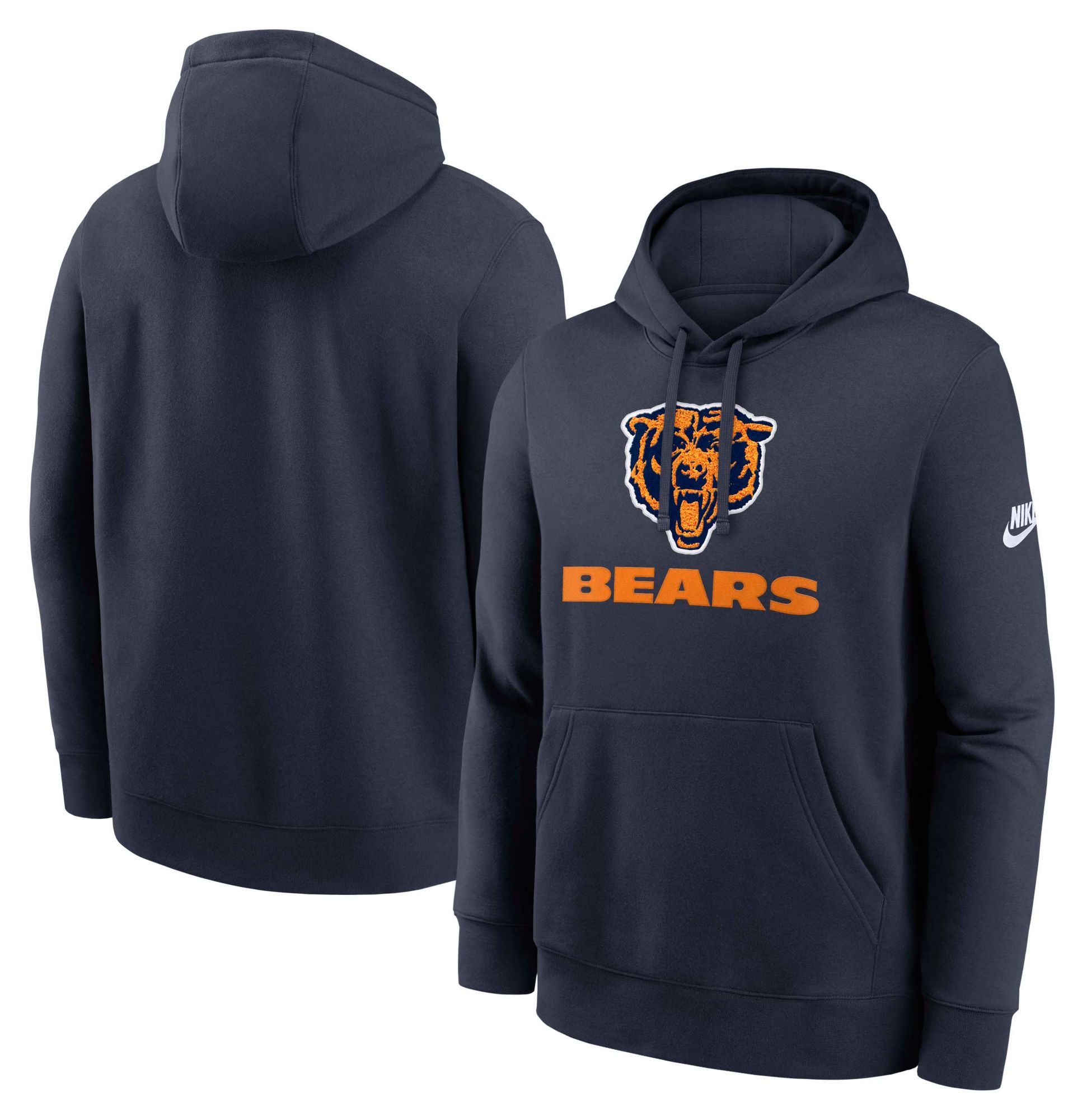 Nike Men's Chicago Bears Marine Rewind Club Fleece Pullover Hoodie product image