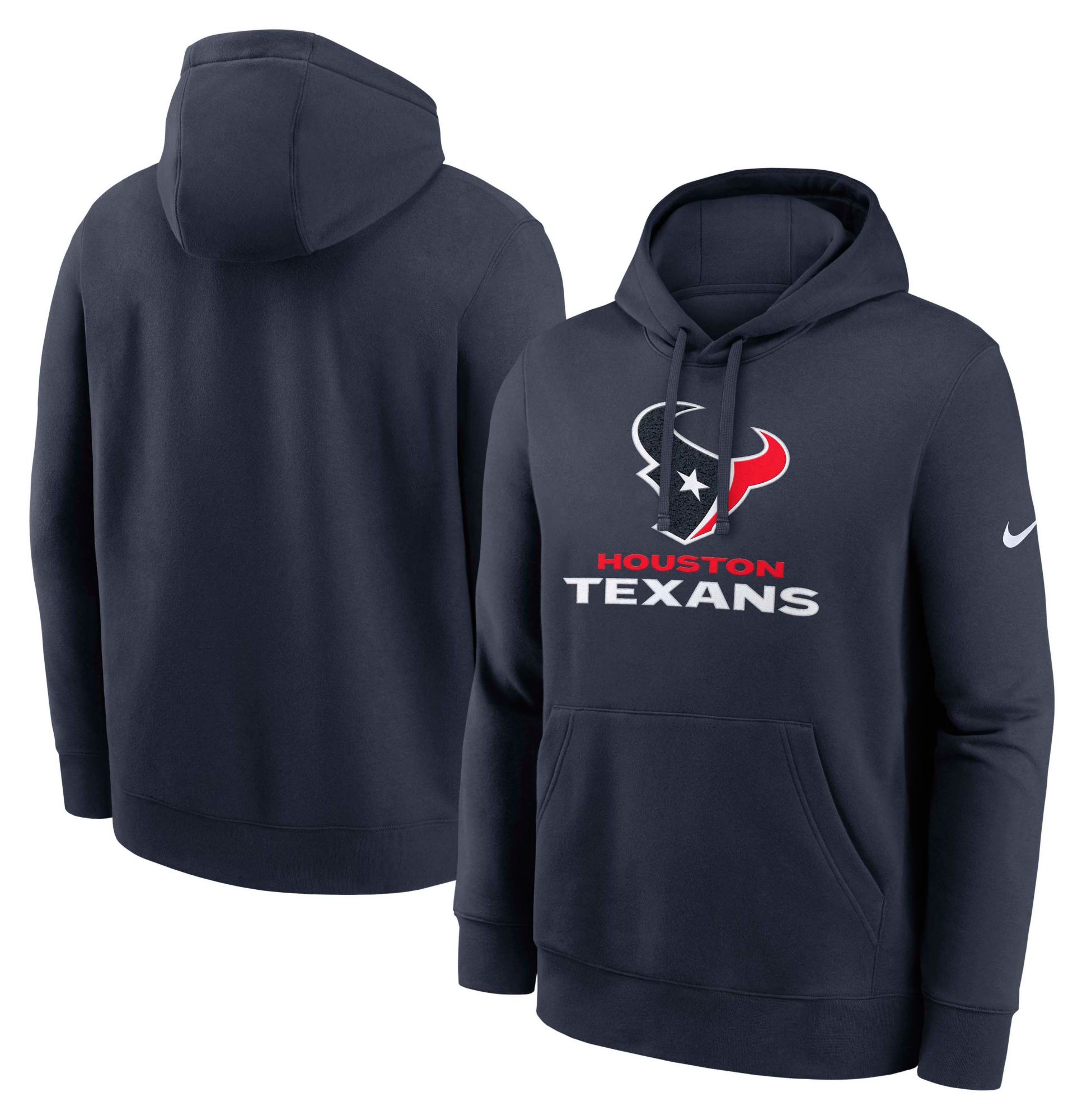 Nike Men's Houston Texans Marine Rewind Club Fleece Pullover Hoodie product image