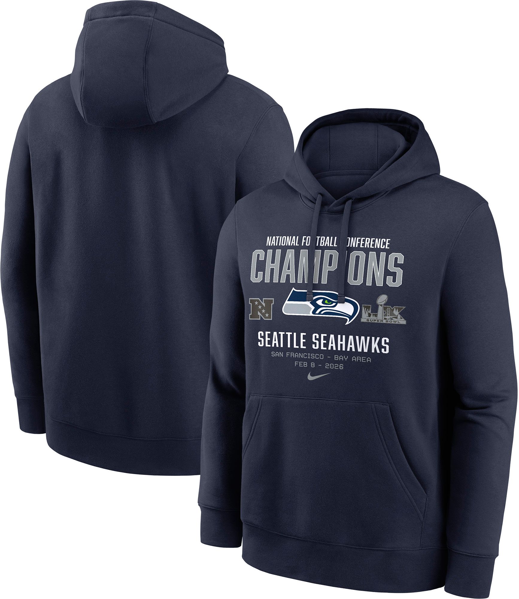 Nike Men's 2025-26 NFC Champions Seattle Seahawks Team Hoodie product image